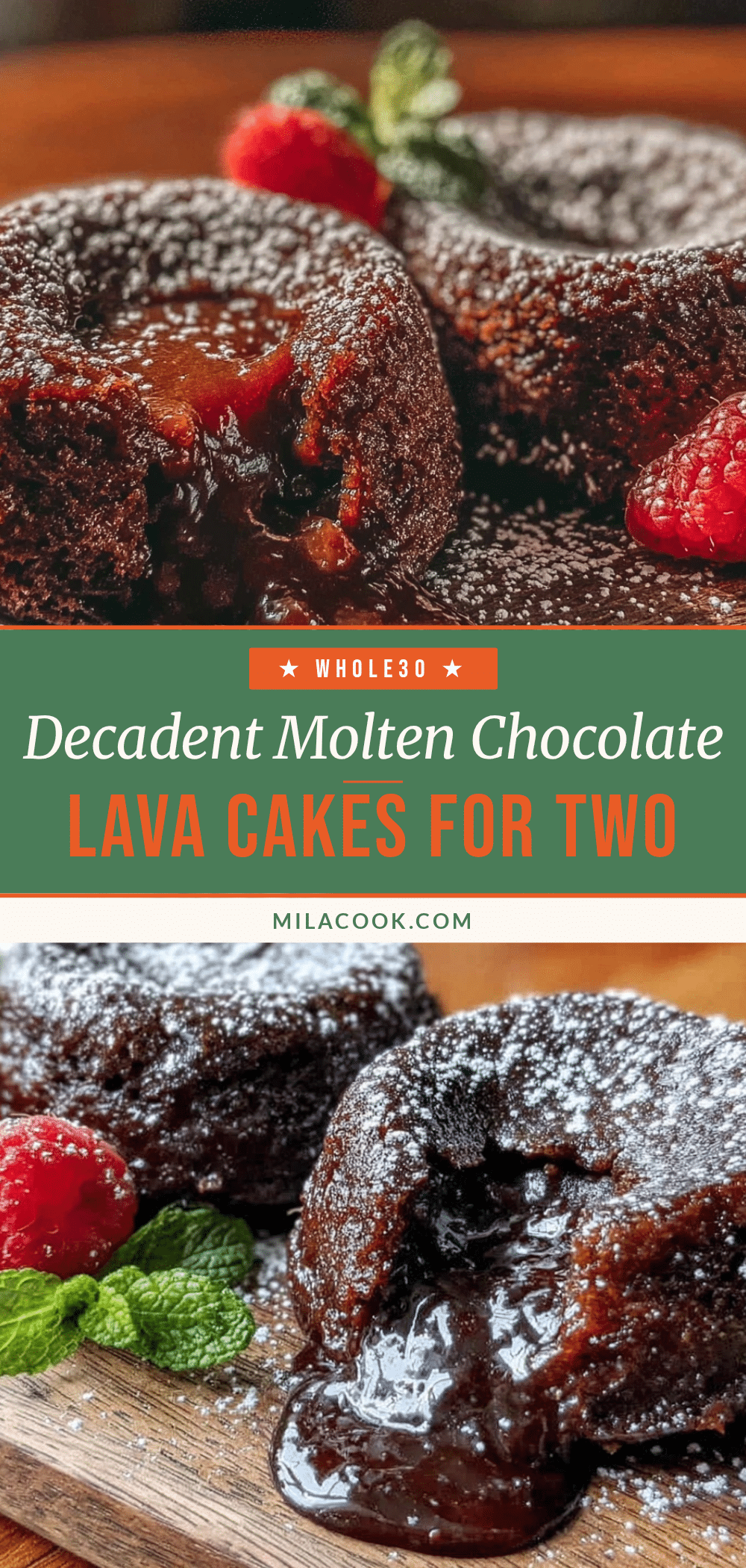 molten chocolate lava cakes for two recipe