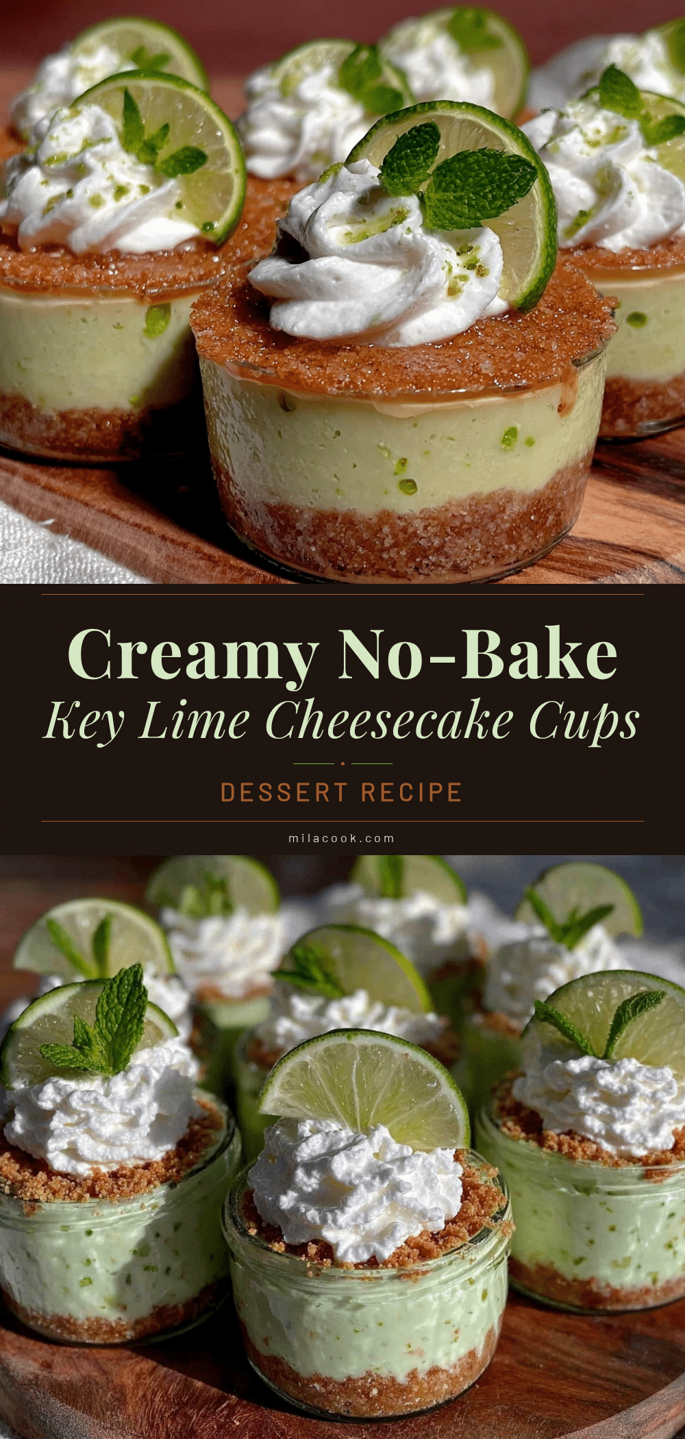 no-bake key lime cheesecake cups recipe