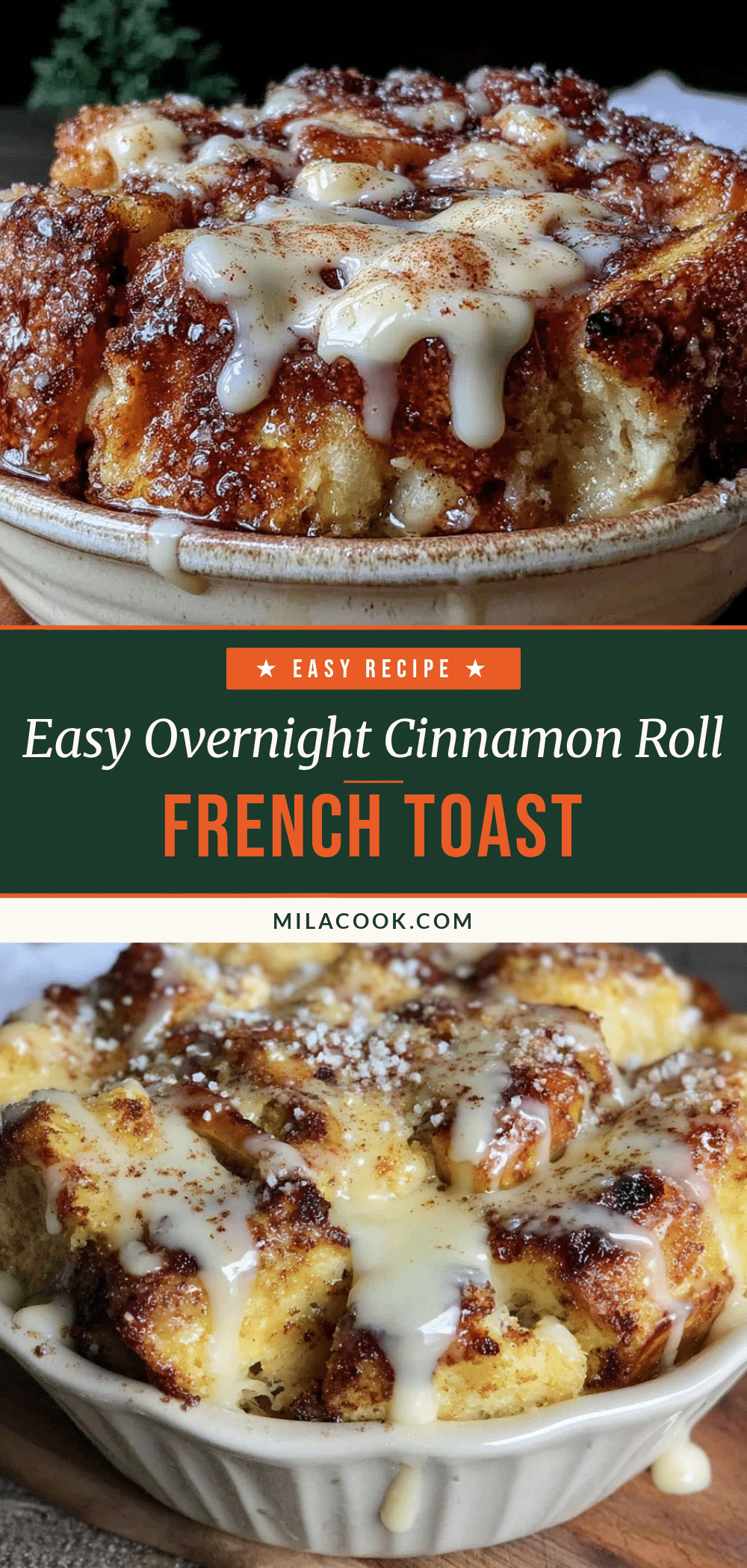 overnight cinnamon roll french toast casserole recipe