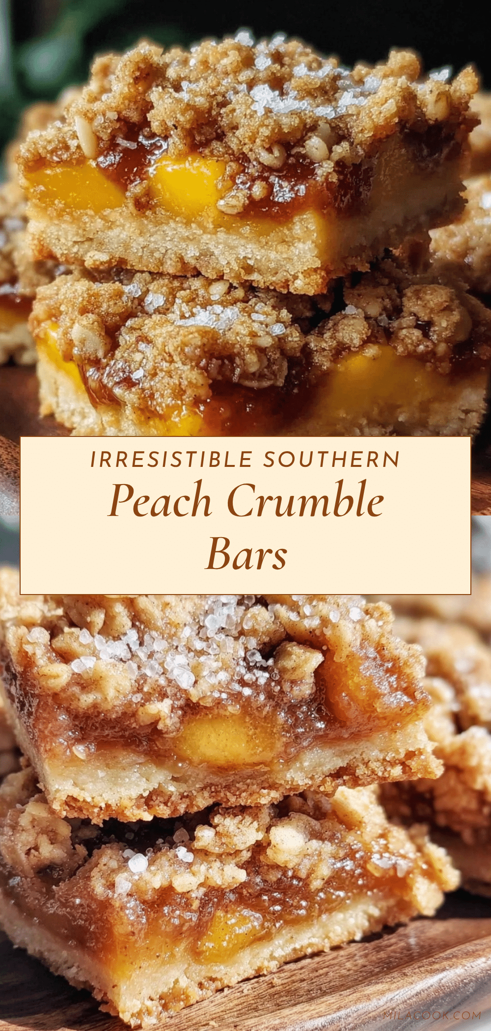 peach crumble bars recipe