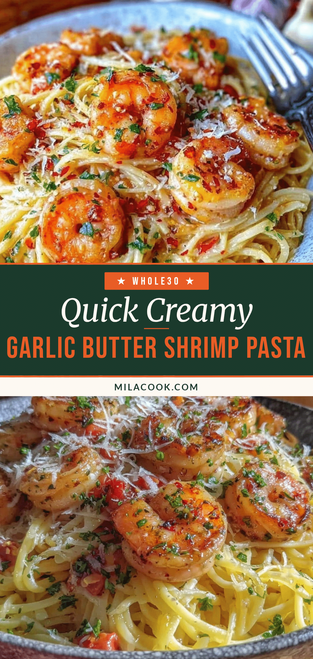 quick garlic butter shrimp pasta recipe