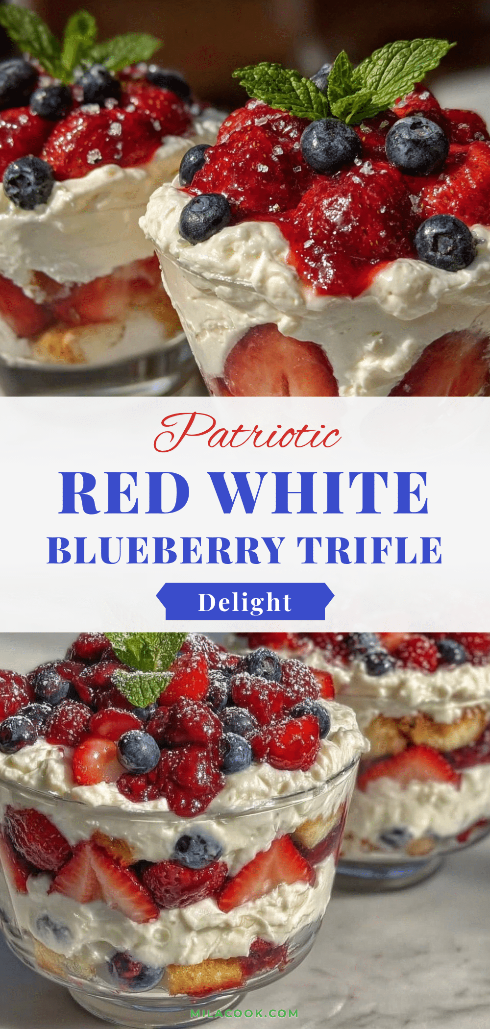 red white and blue berry trifle recipe
