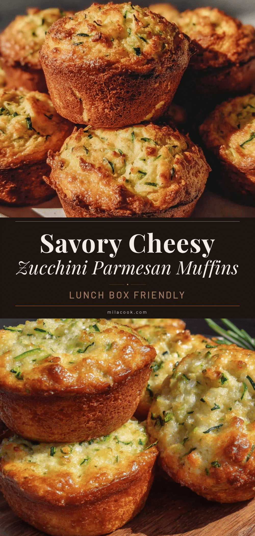 savory zucchini parmesan muffins recipe