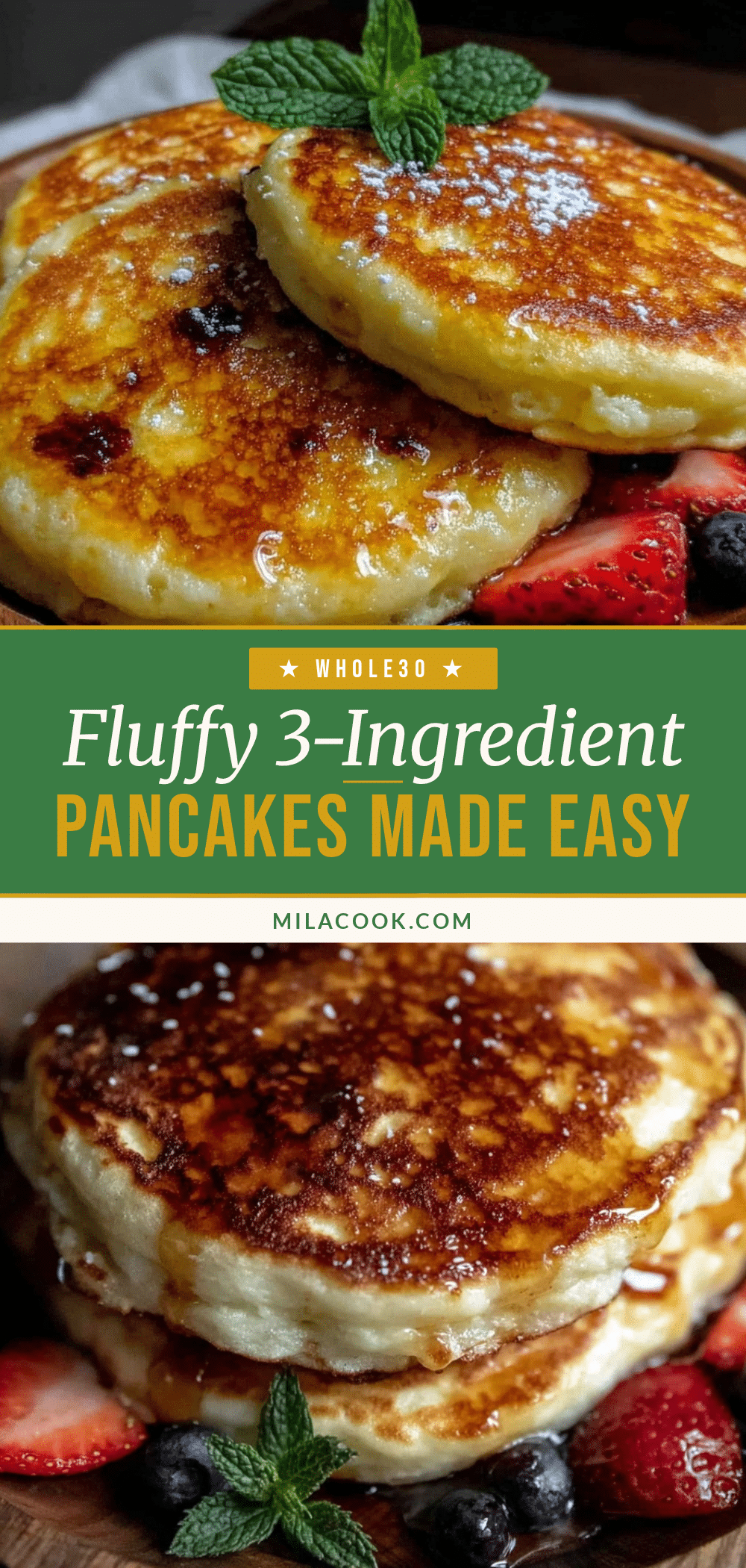 simple 3-ingredient pancakes recipe recipe
