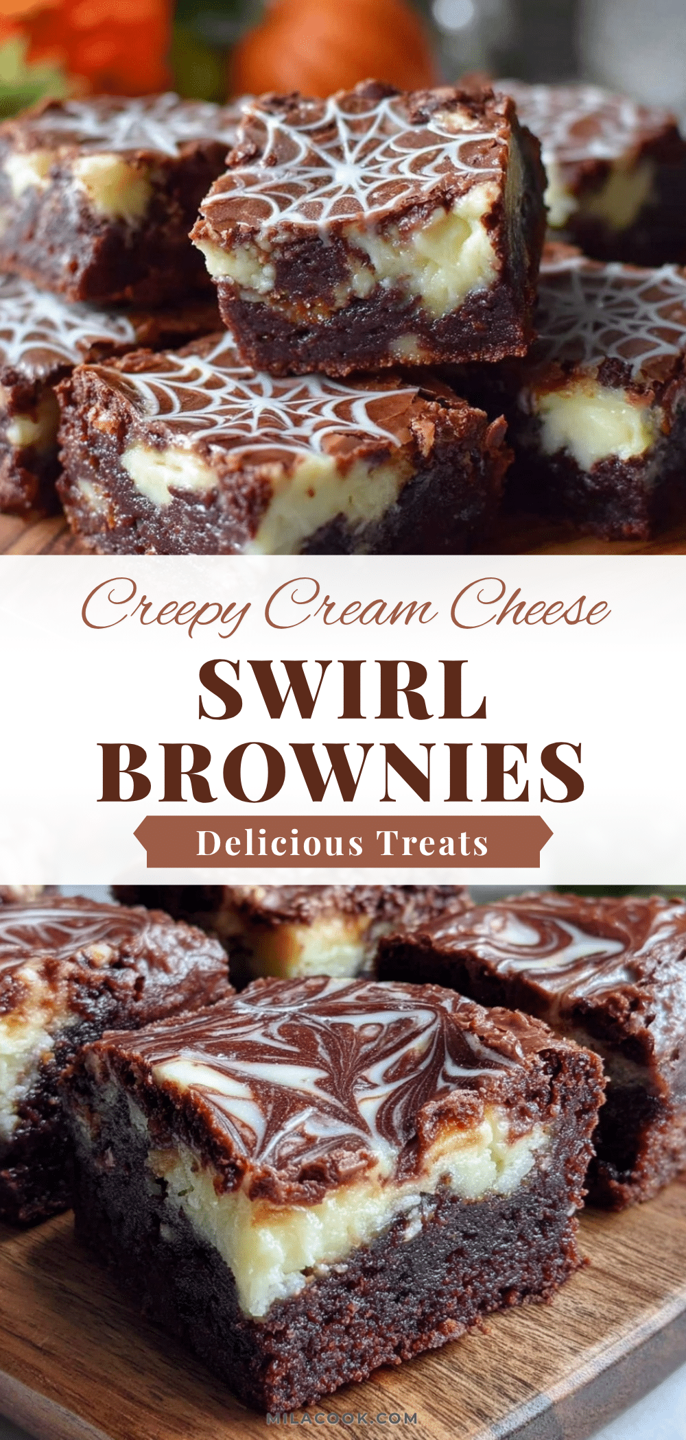 spider web brownies recipe