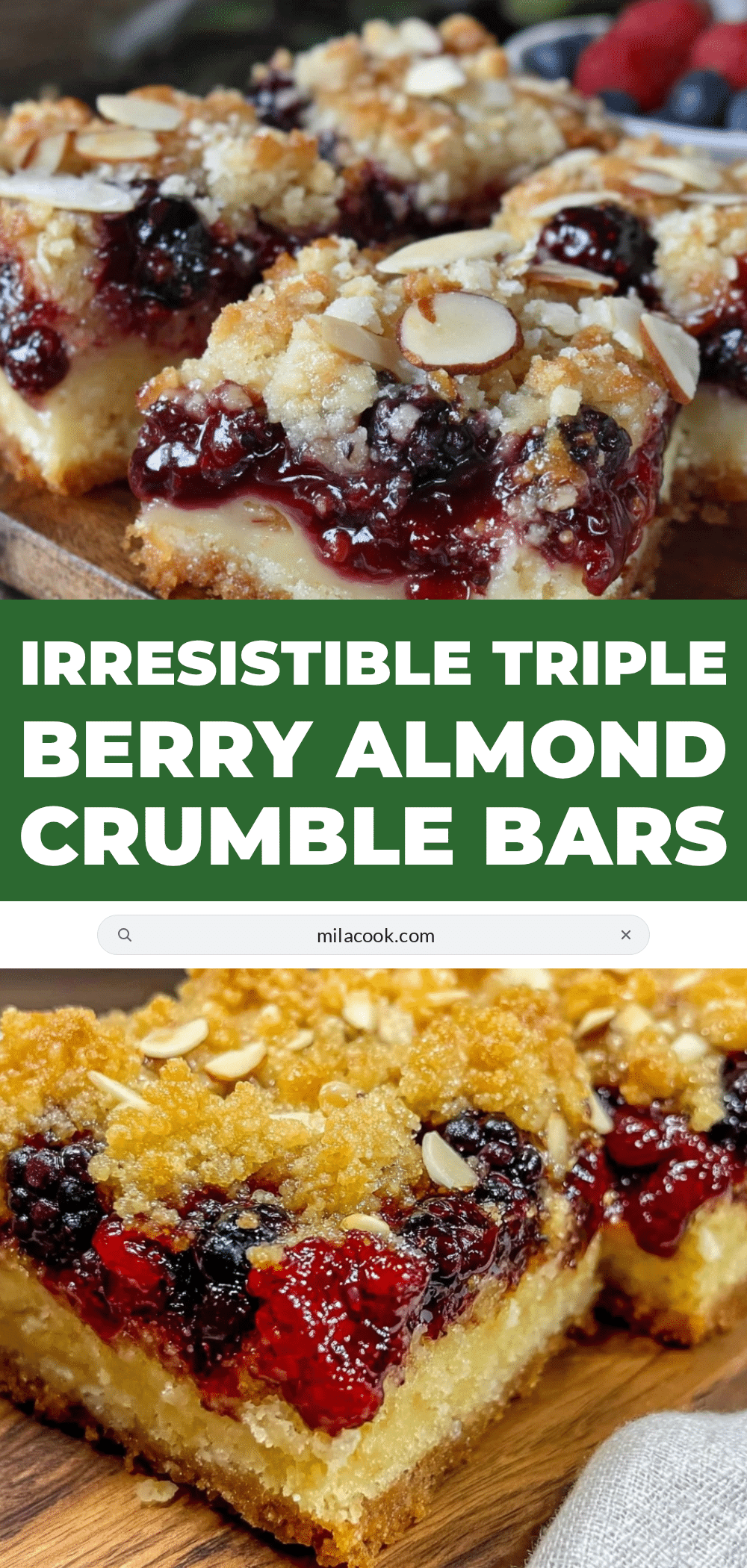 triple berry crumble bars recipe