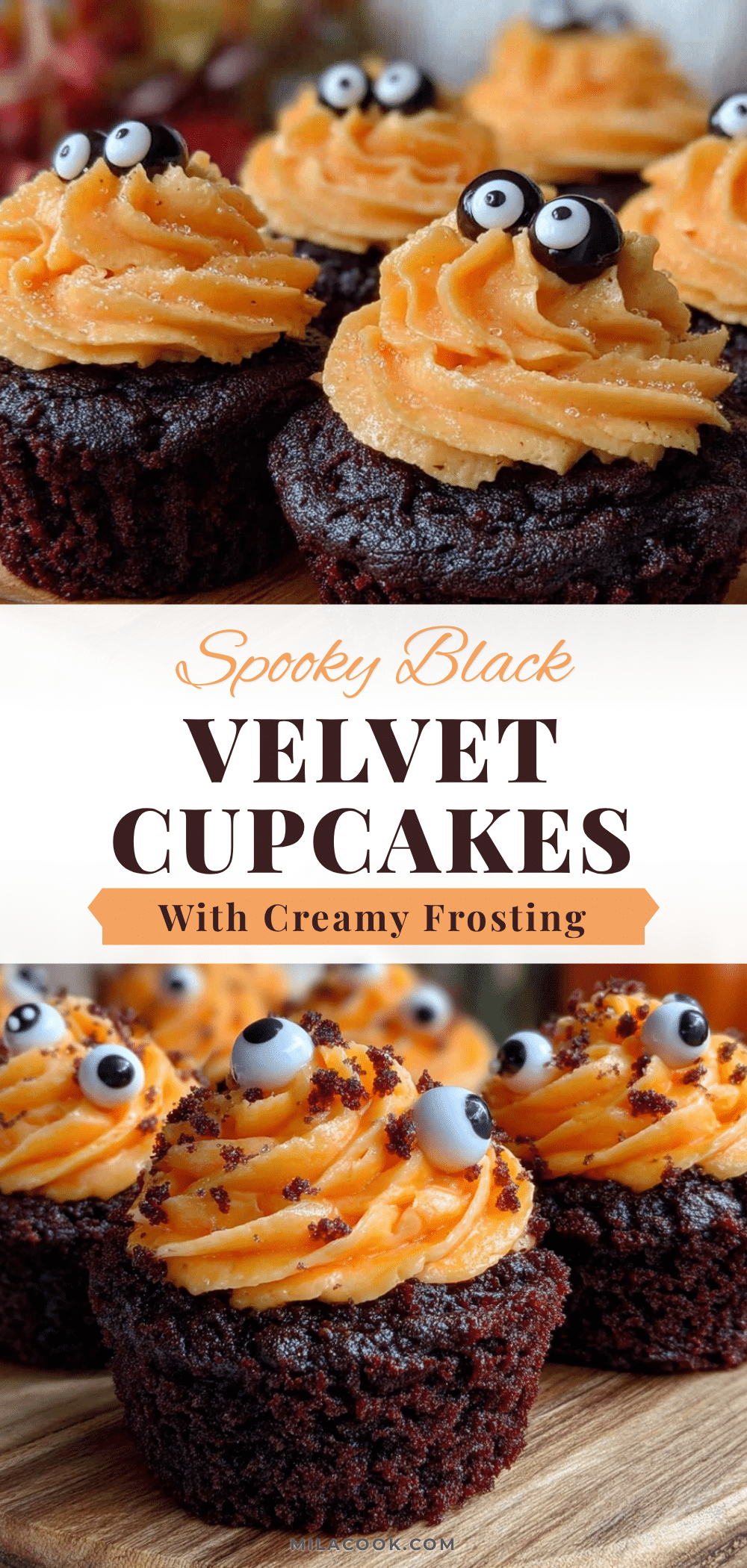 black velvet halloween cupcakes recipe