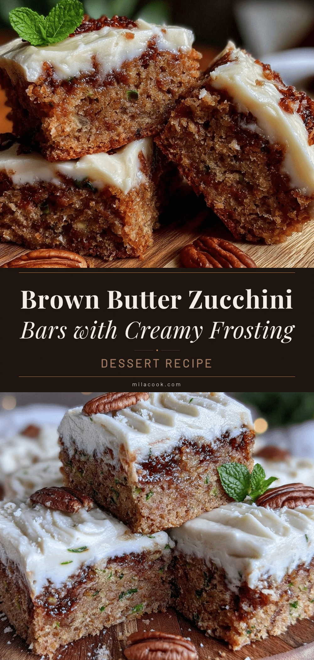 brown butter zucchini bars recipe
