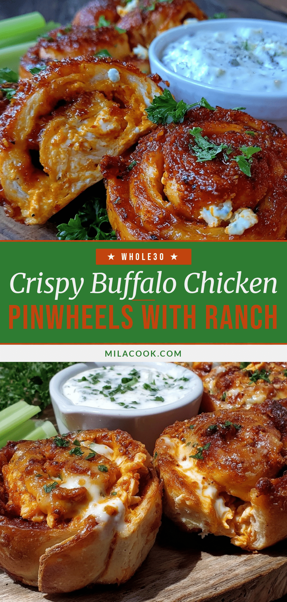 buffalo chicken pinwheel rolls recipe