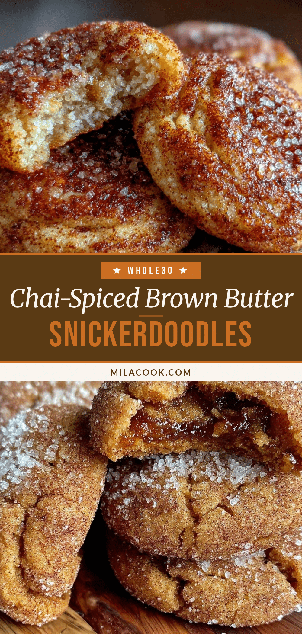 chai-spiced brown butter snickerdoodles recipe