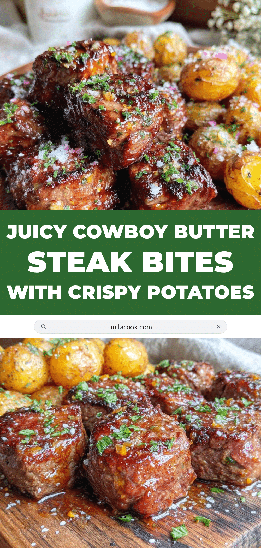 cowboy butter steak bites recipe