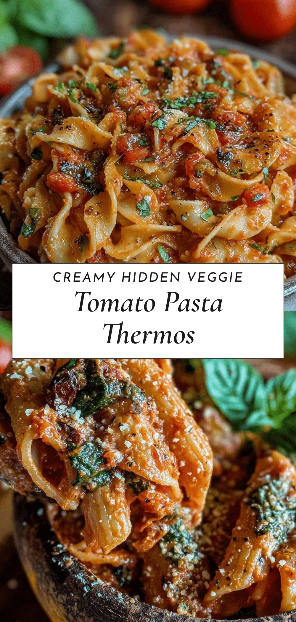 creamy hidden veggie tomato pasta recipe