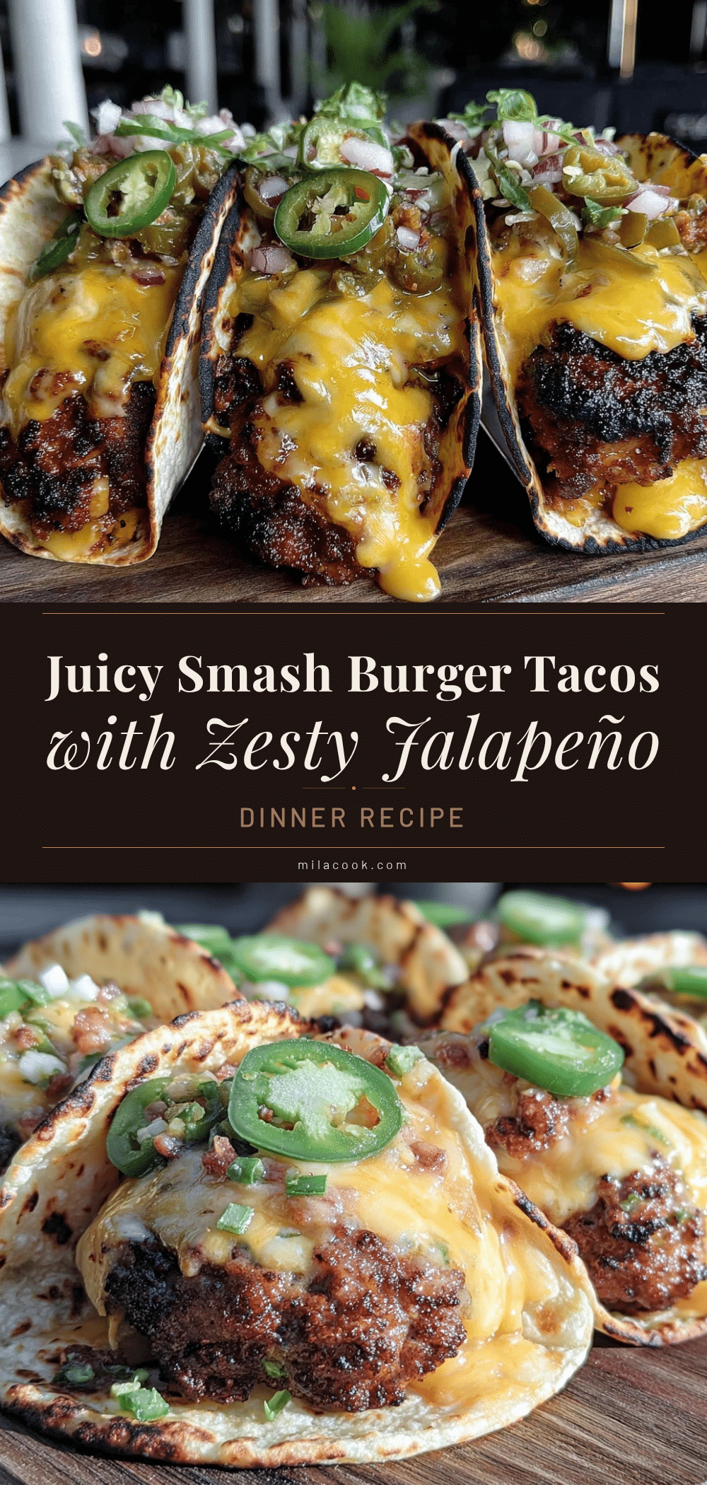 crispy smash burger tacos recipe