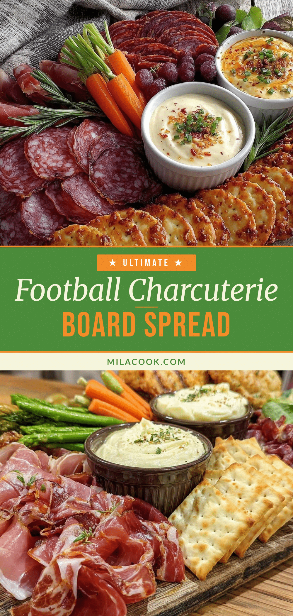 football charcuterie board recipe
