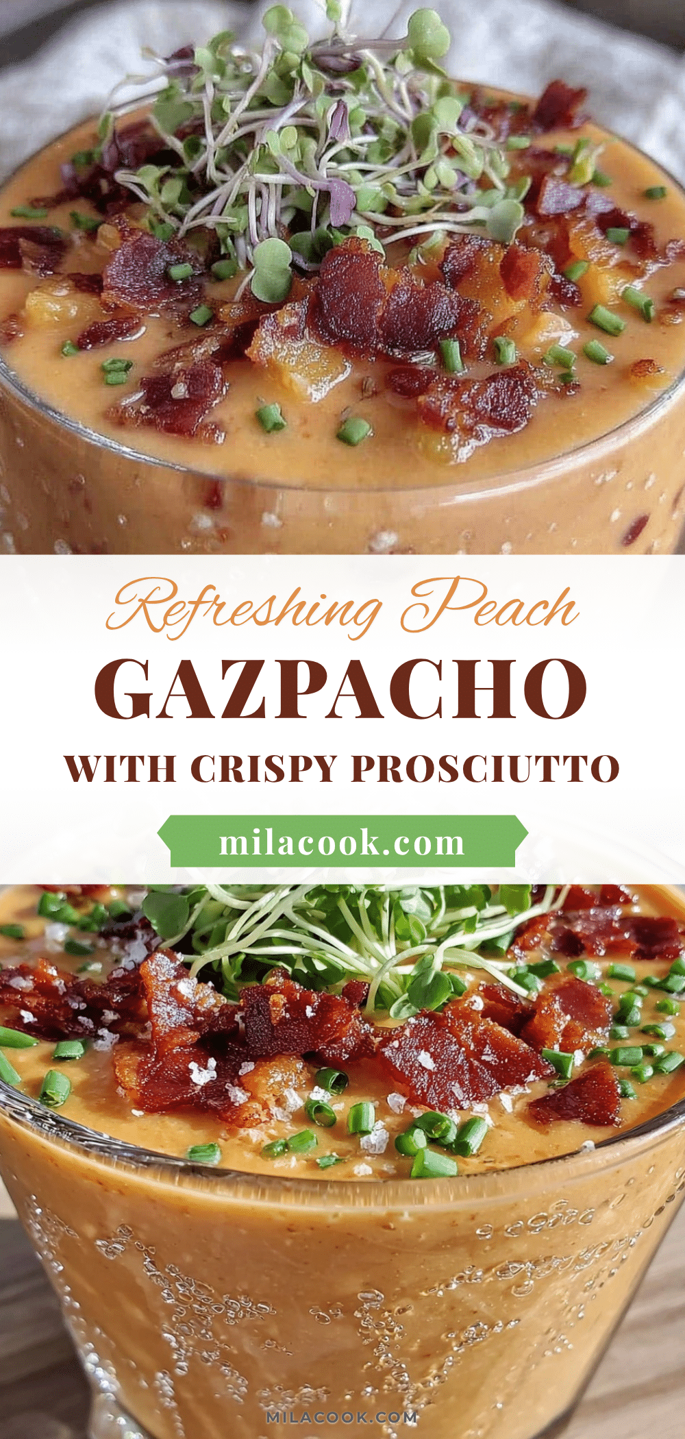 fresh chilled peach gazpacho recipe