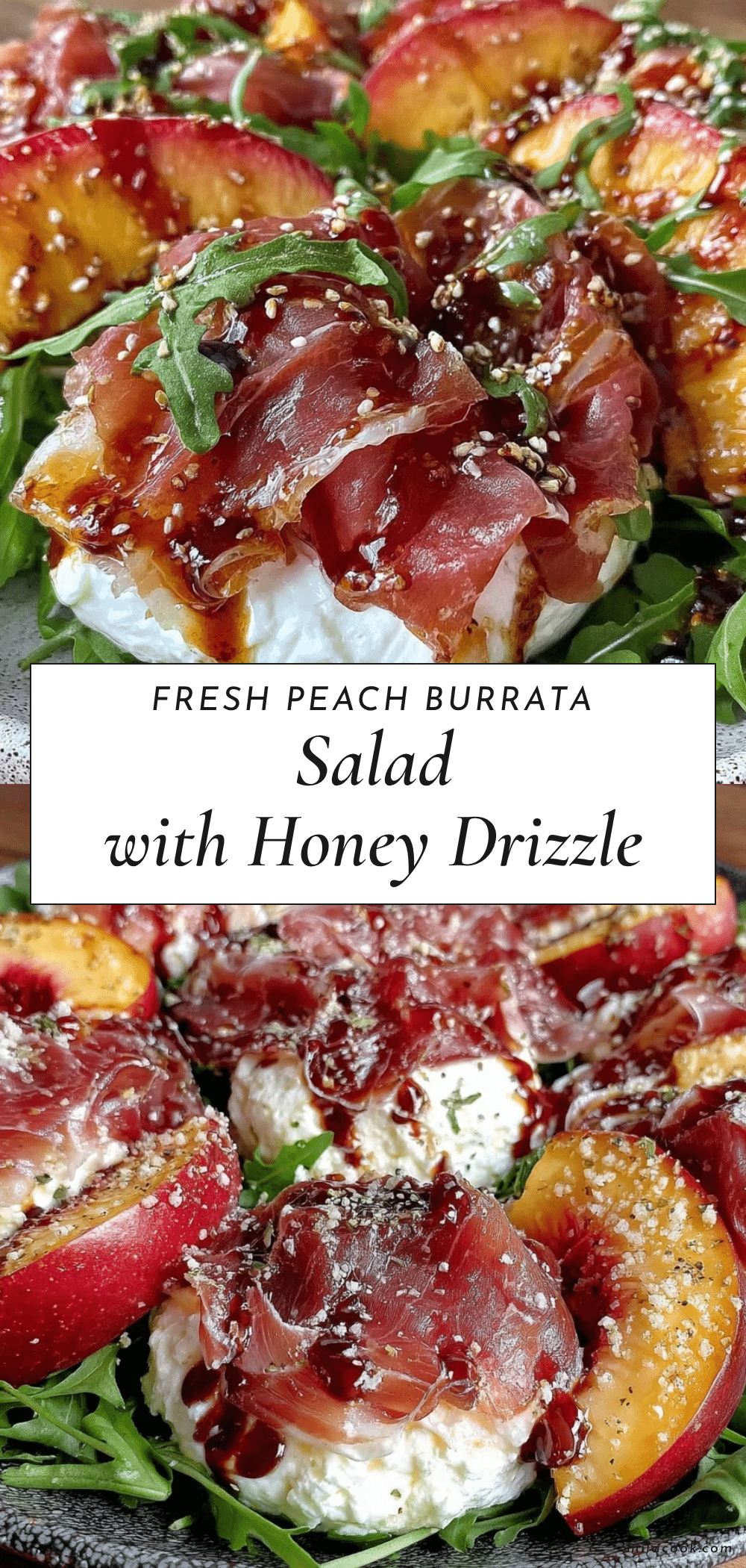 Fresh Peach Burrata Salad recipe