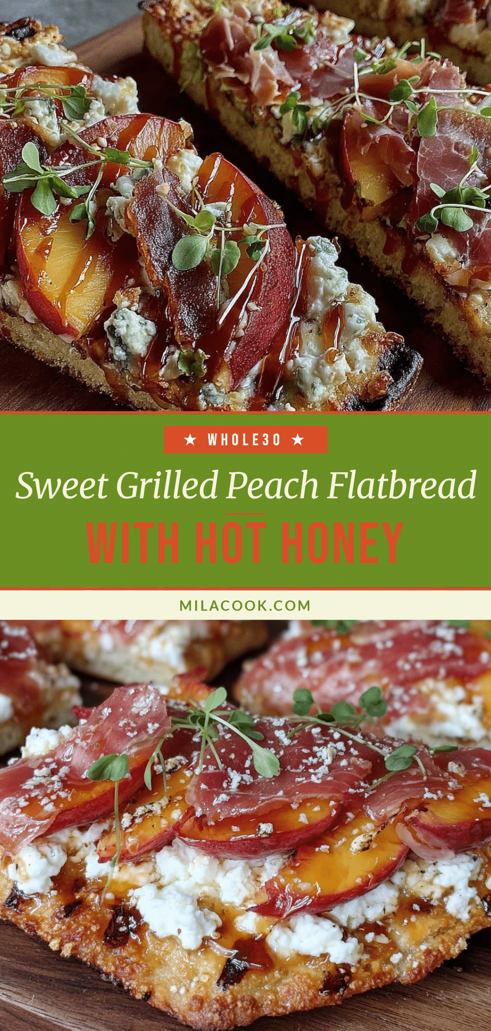 grilled peach flatbread recipe