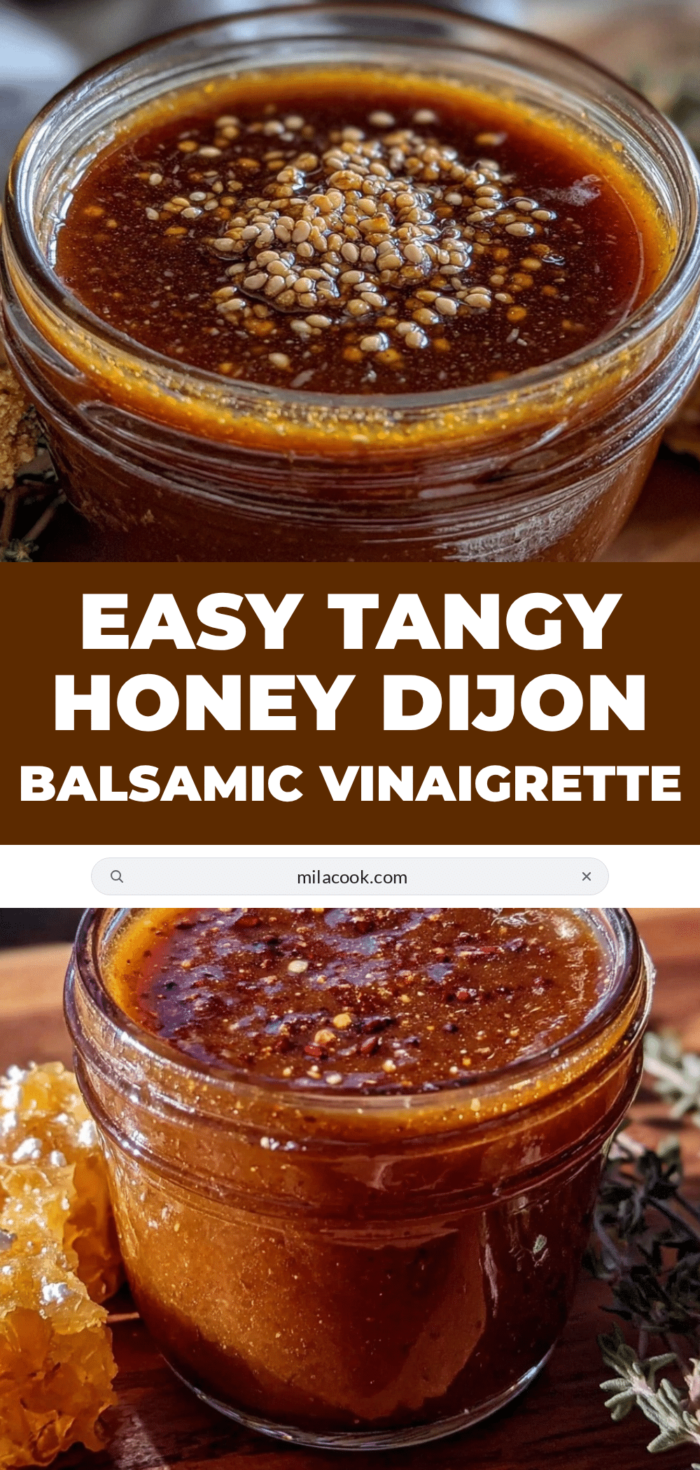 honey Dijon balsamic vinaigrette dressing recipe
