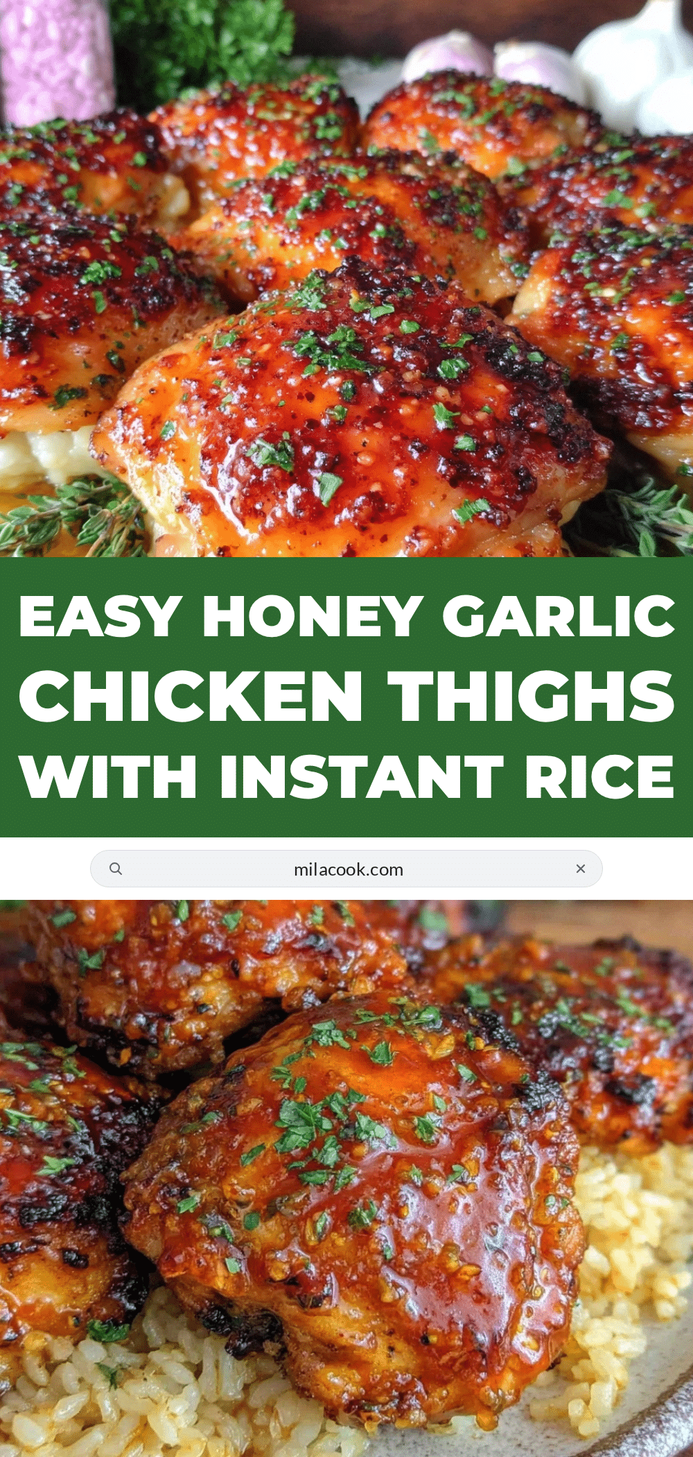 honey garlic chicken thighs recipe