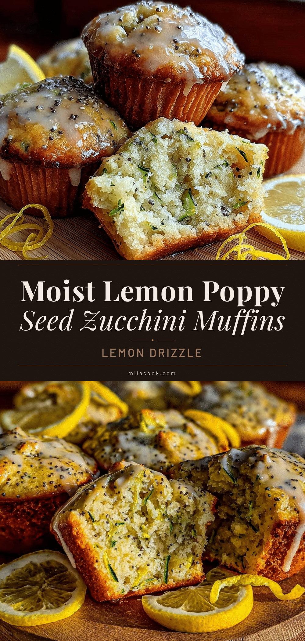 lemon poppy seed zucchini muffins recipe