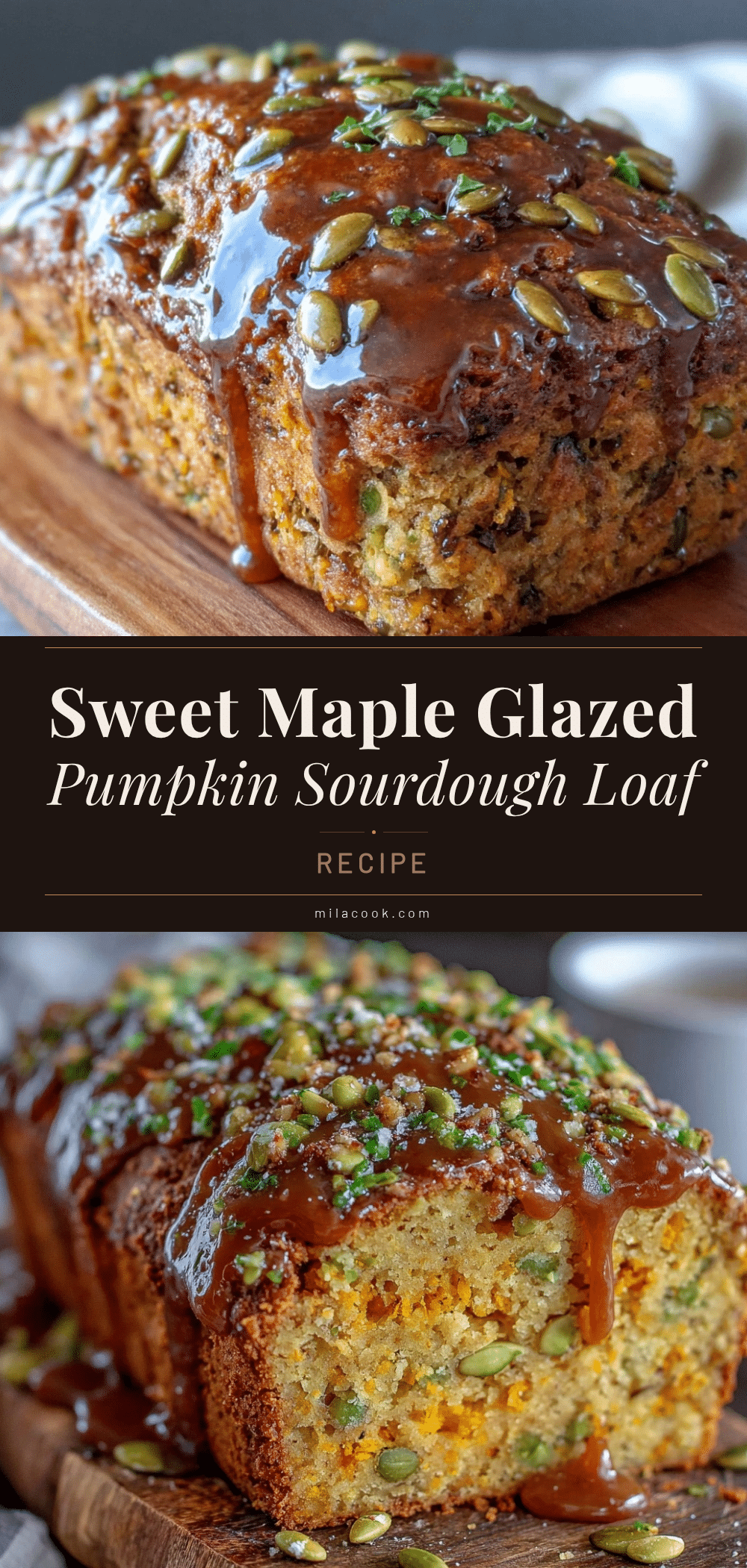 maple glazed pepita pumpkin sourdough loaf recipe