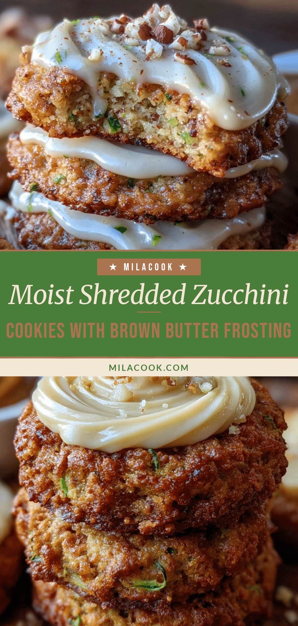 moist shredded zucchini cookies recipe