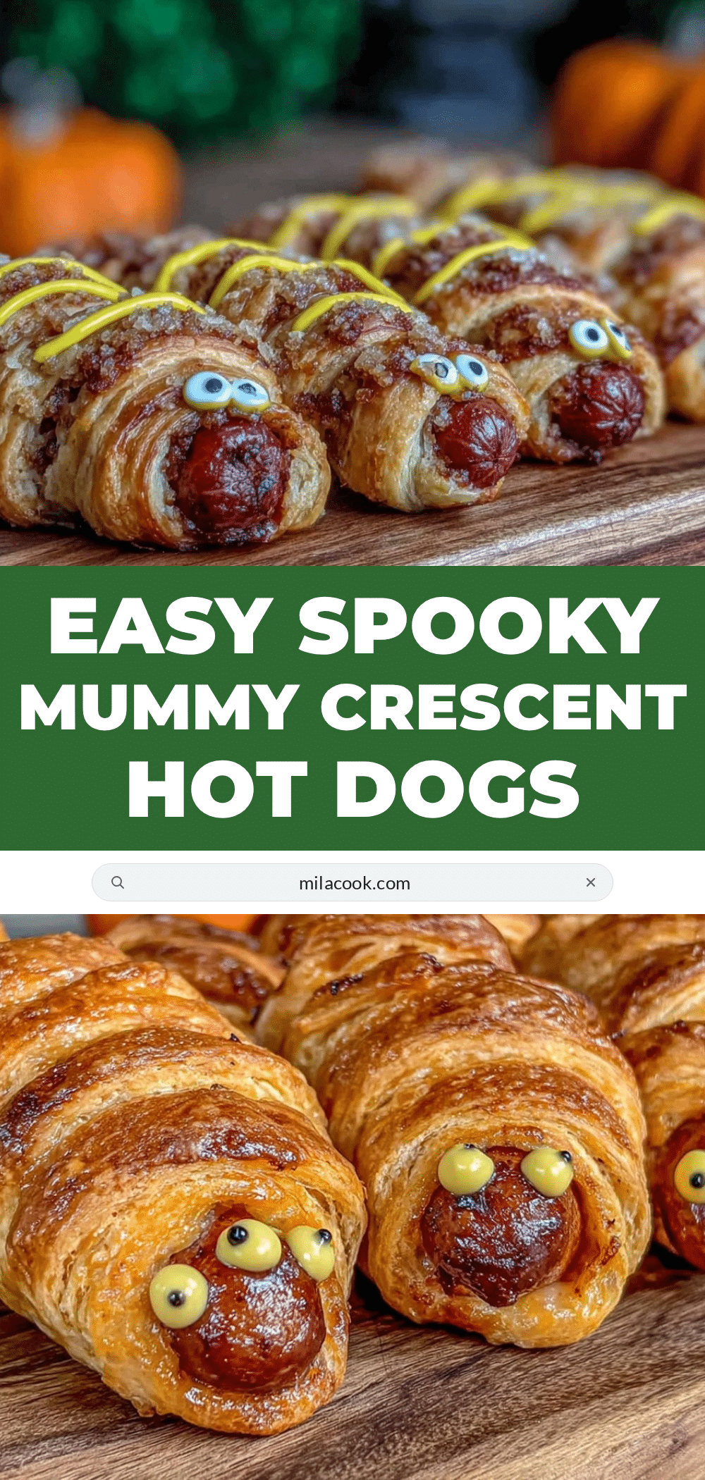 mummy crescent hot dogs recipe