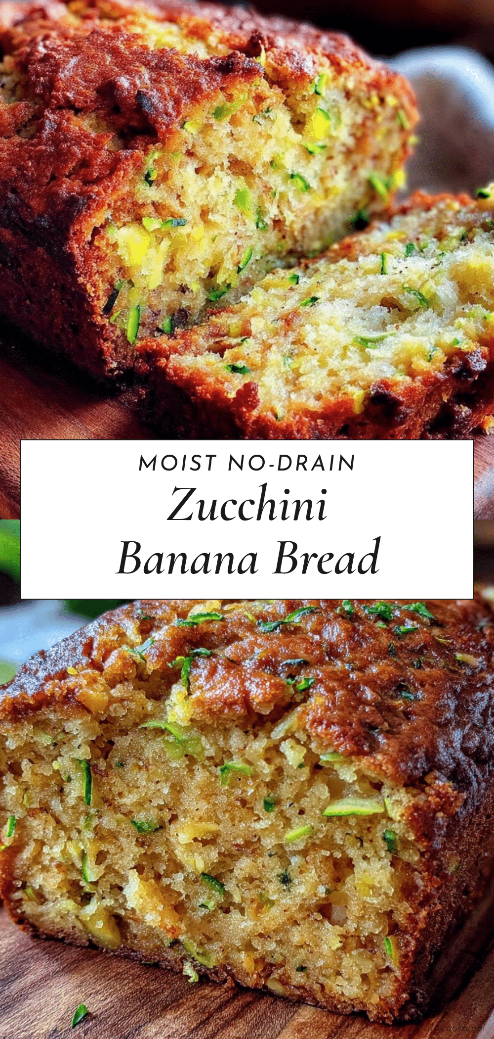 no-drain zucchini banana bread recipe