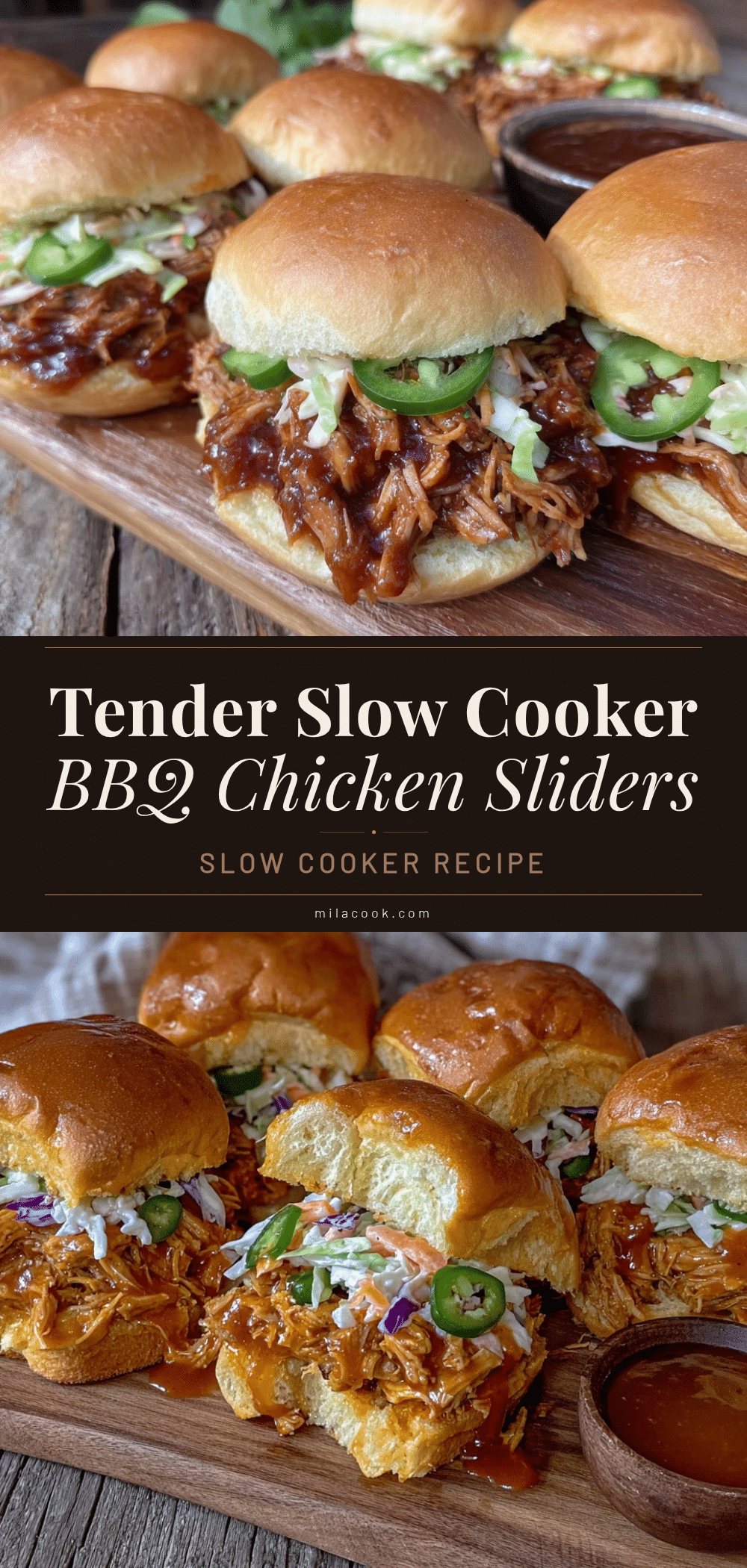 slow cooker bbq pulled chicken sliders recipe