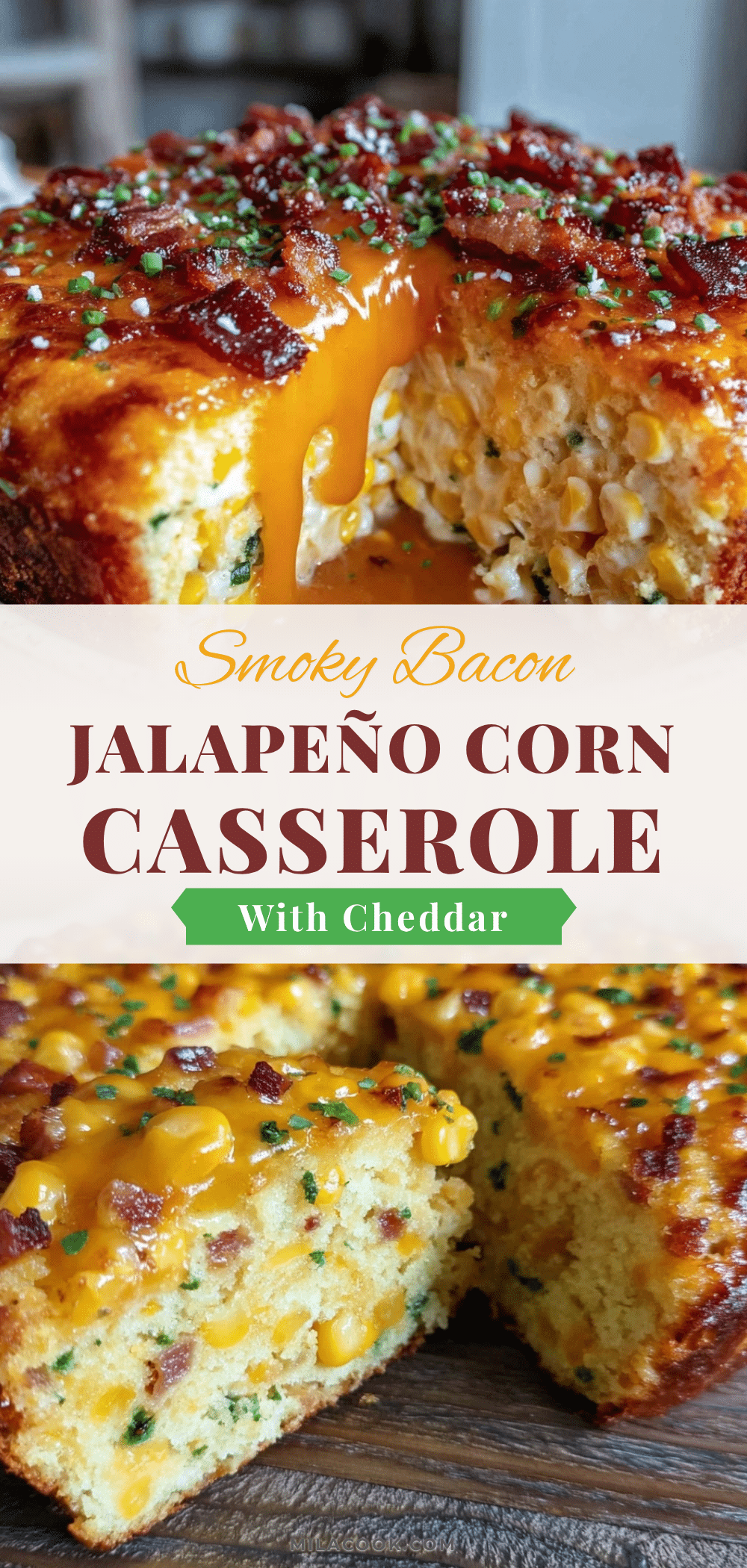 smoky bacon jalapeño corn casserole recipe
