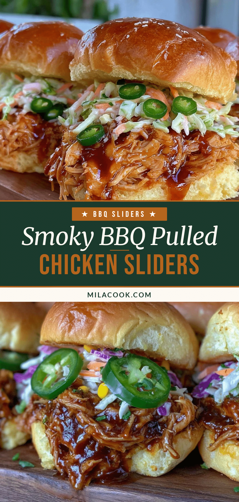 smoky BBQ pulled chicken sliders recipe