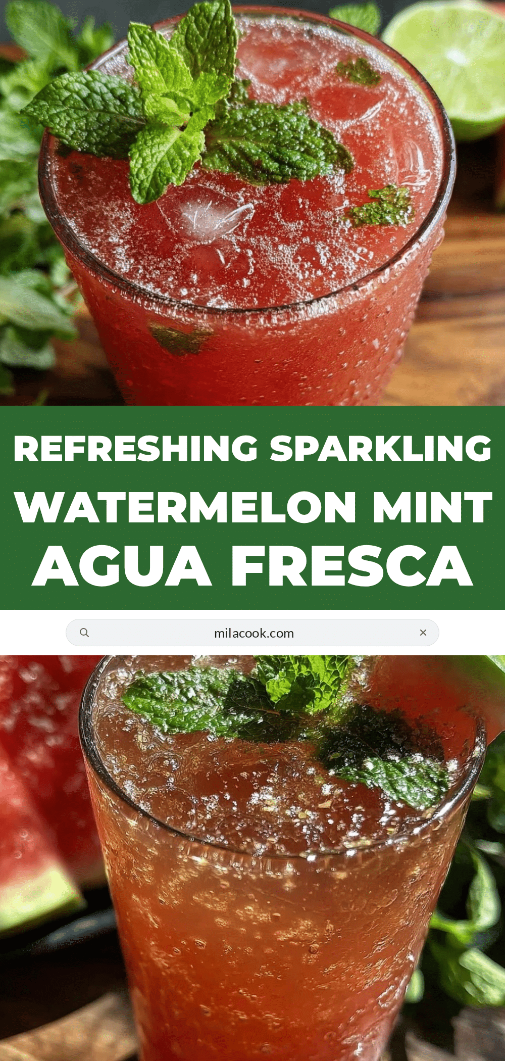 sparkling watermelon mint agua fresca recipe