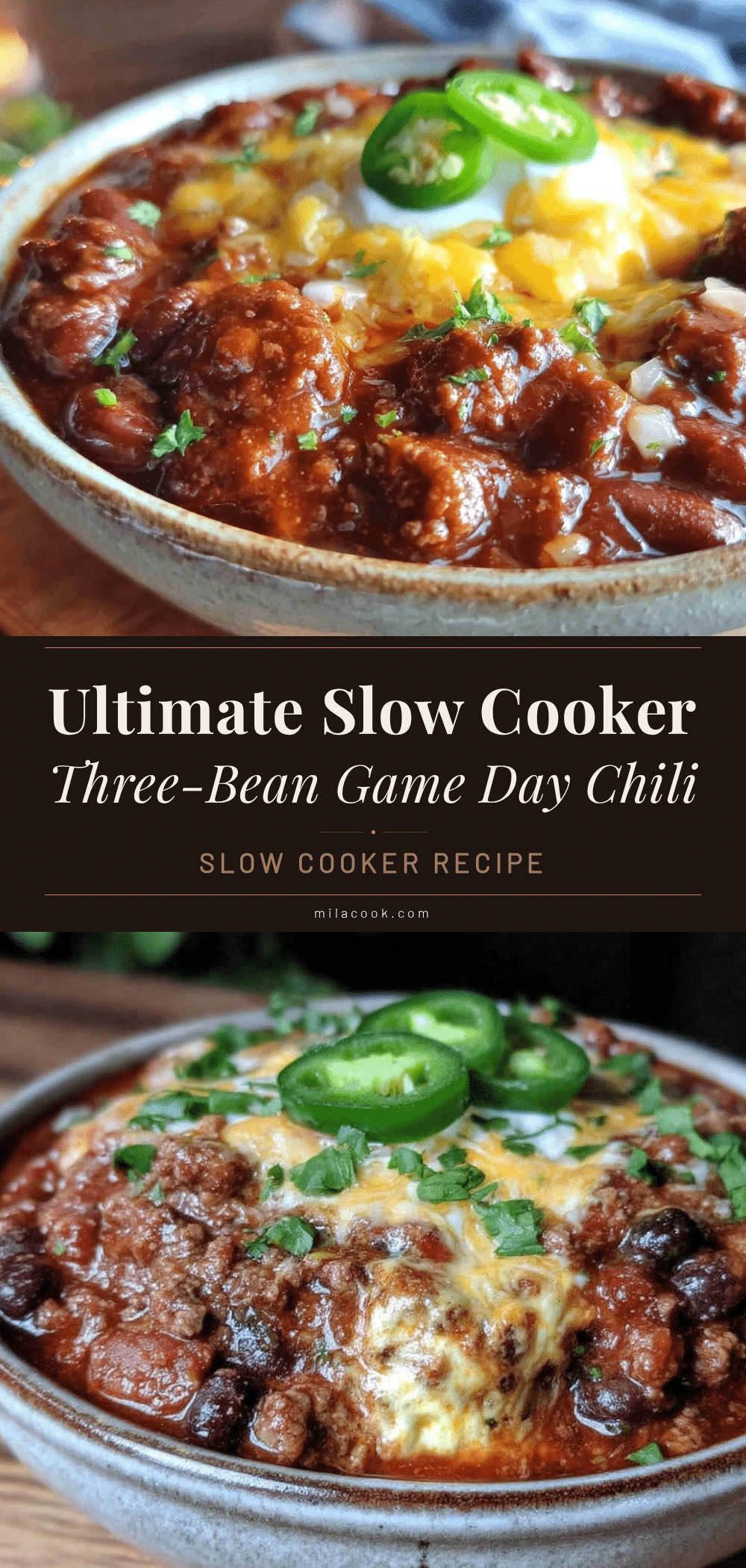 three-bean dark beer slow cooker chili recipe