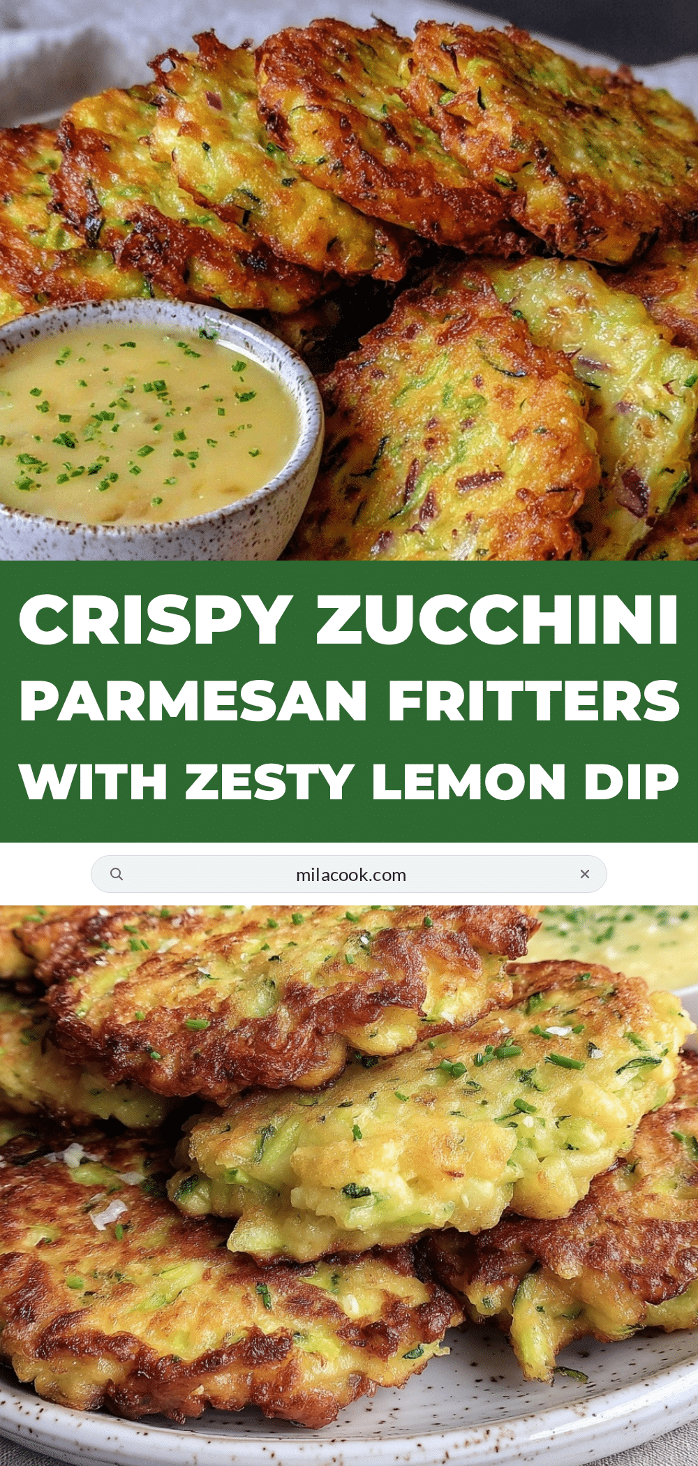 zucchini parmesan fritters recipe