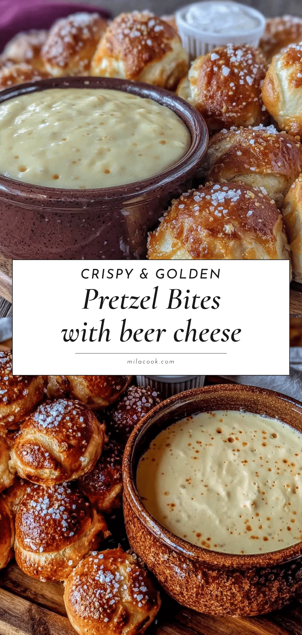 air fryer soft pretzel bites with beer cheese dip recipe