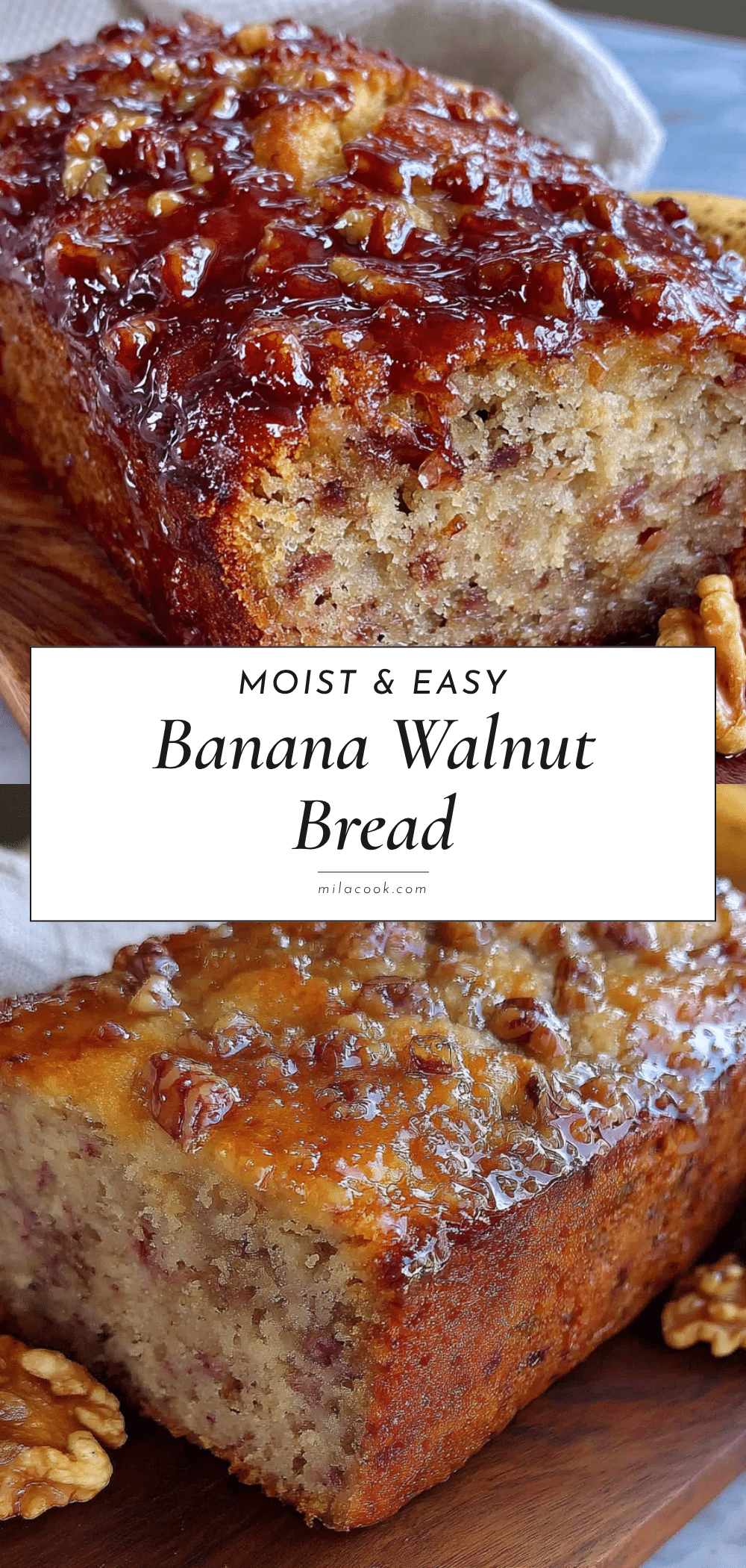 banana bread with walnuts recipe