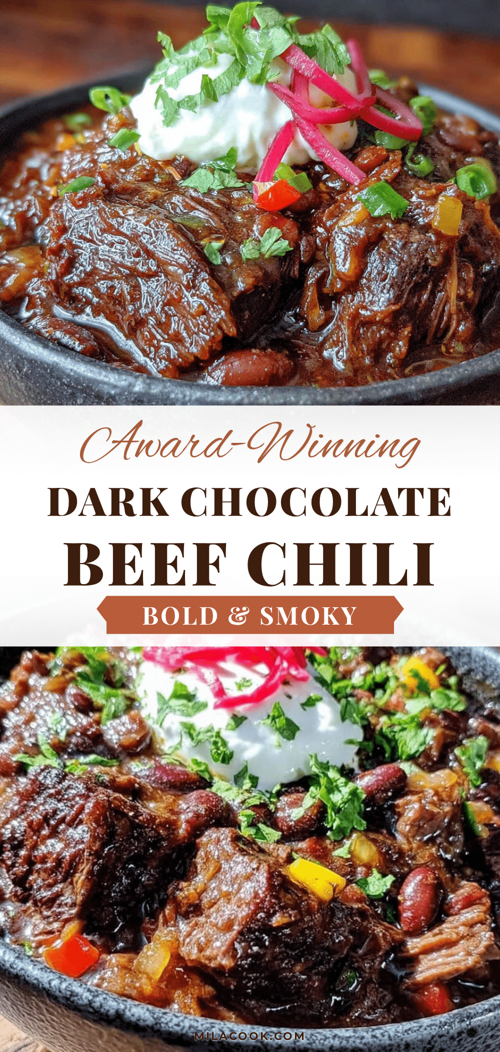 best beefy chili with dark chocolate recipe