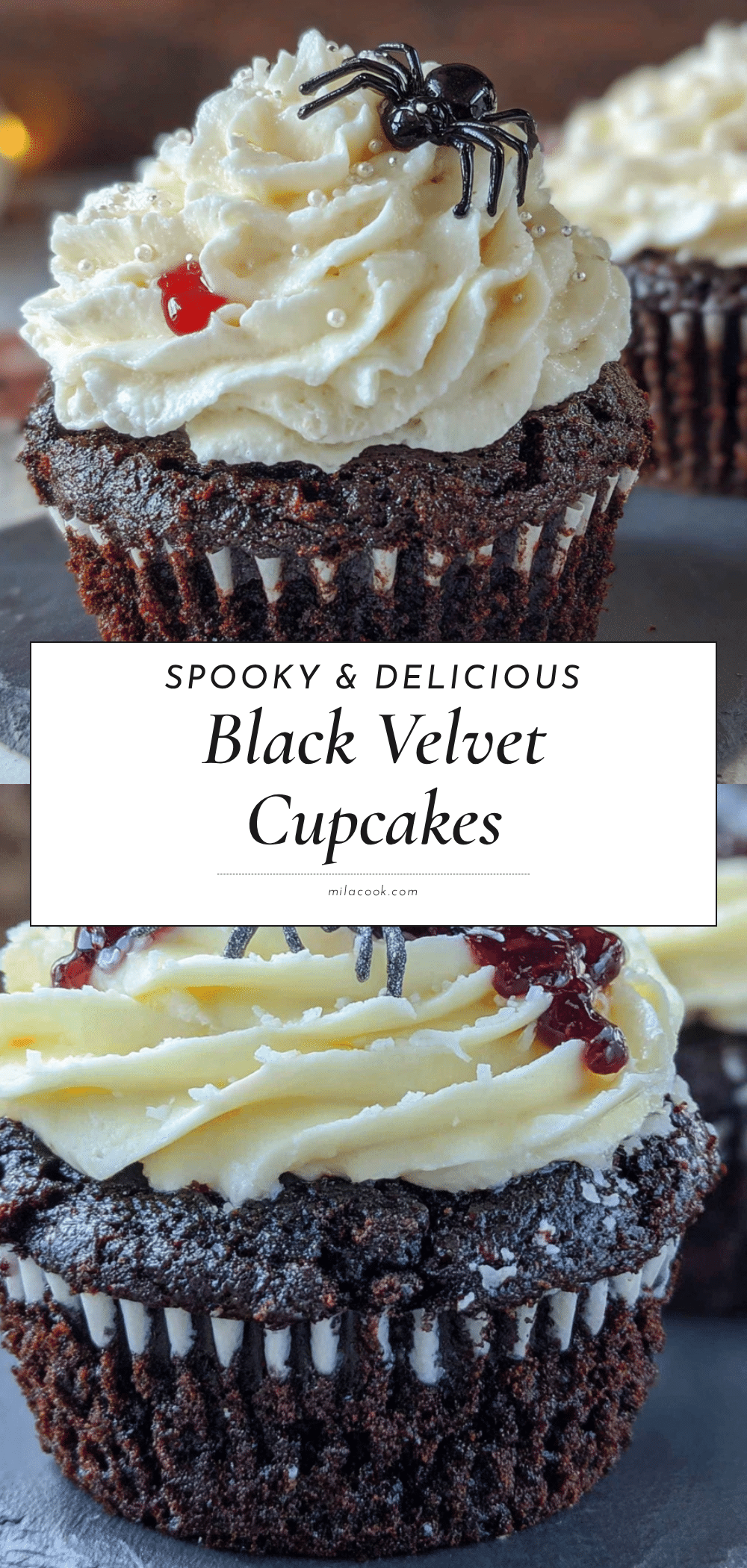 black velvet halloween cupcakes recipe