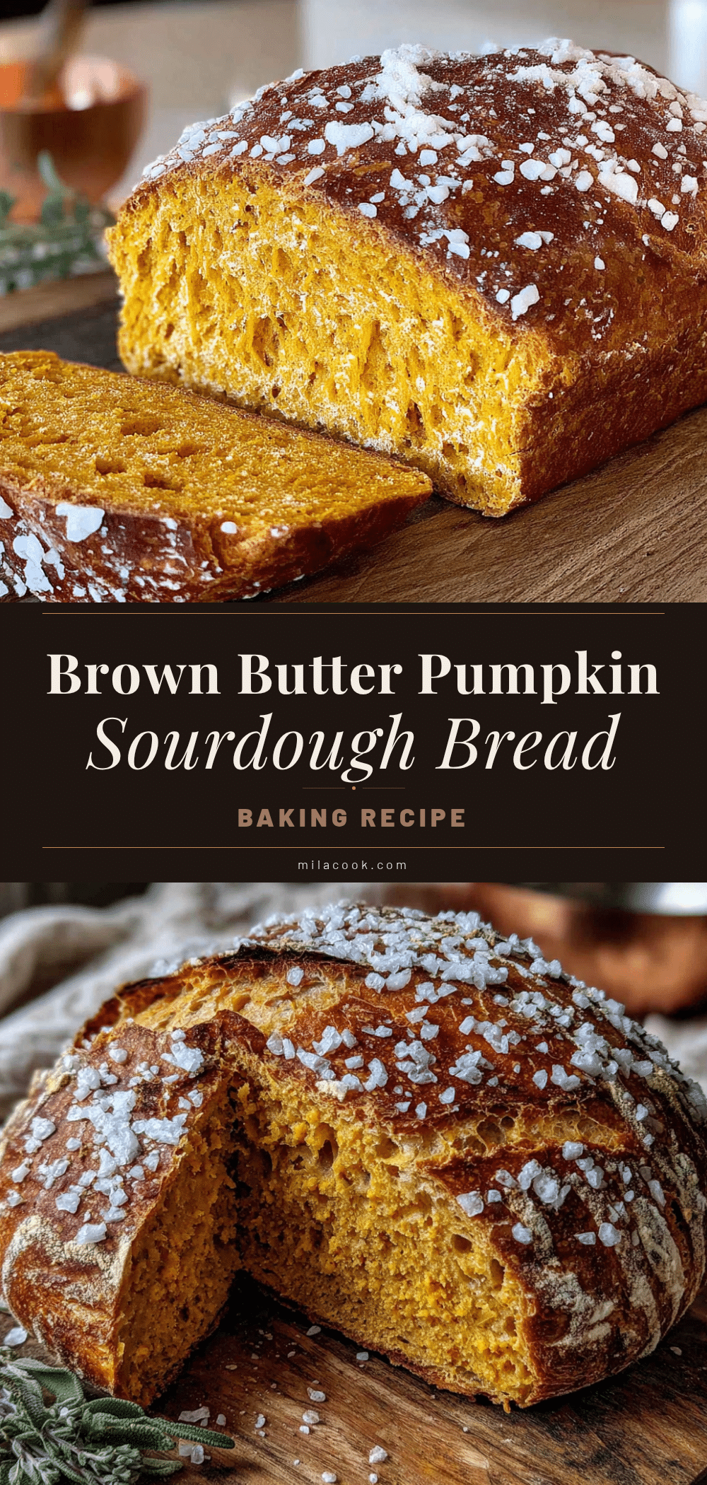 brown butter pumpkin sourdough bread recipe