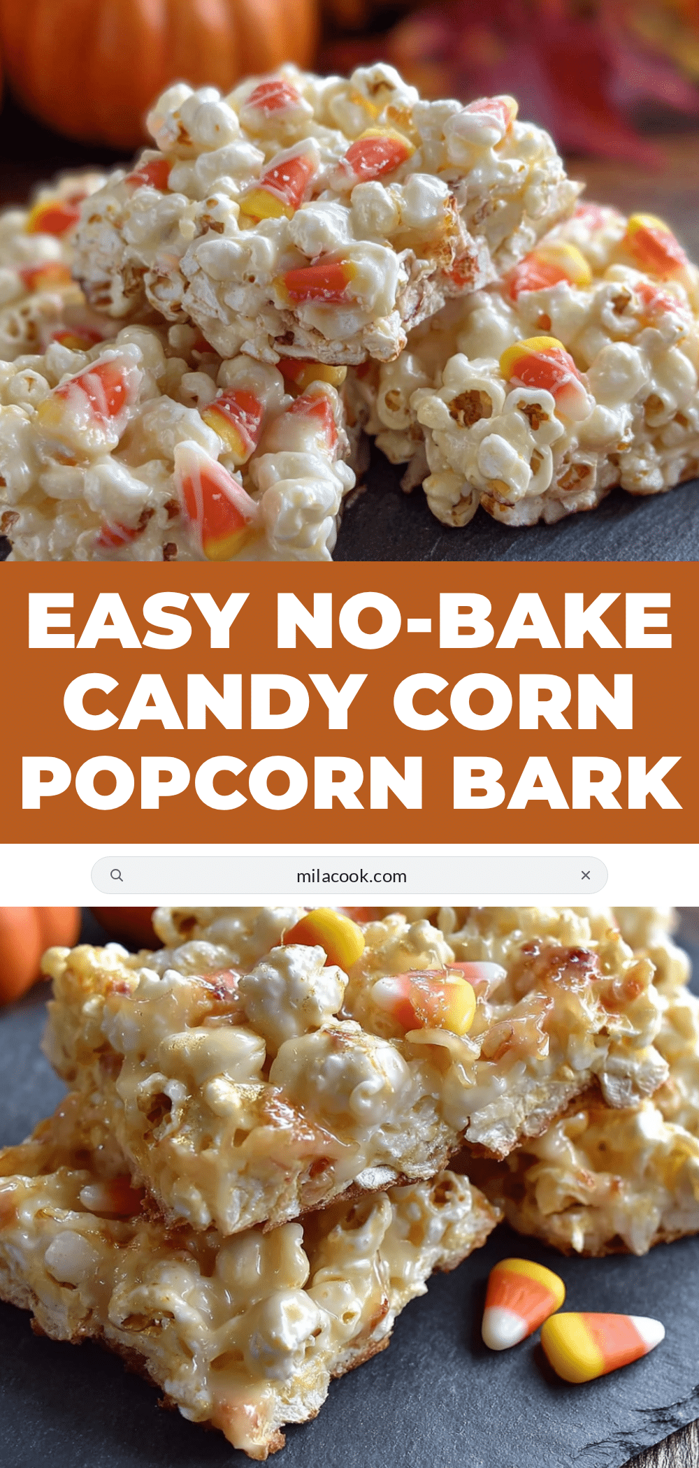 candy corn popcorn bark recipe