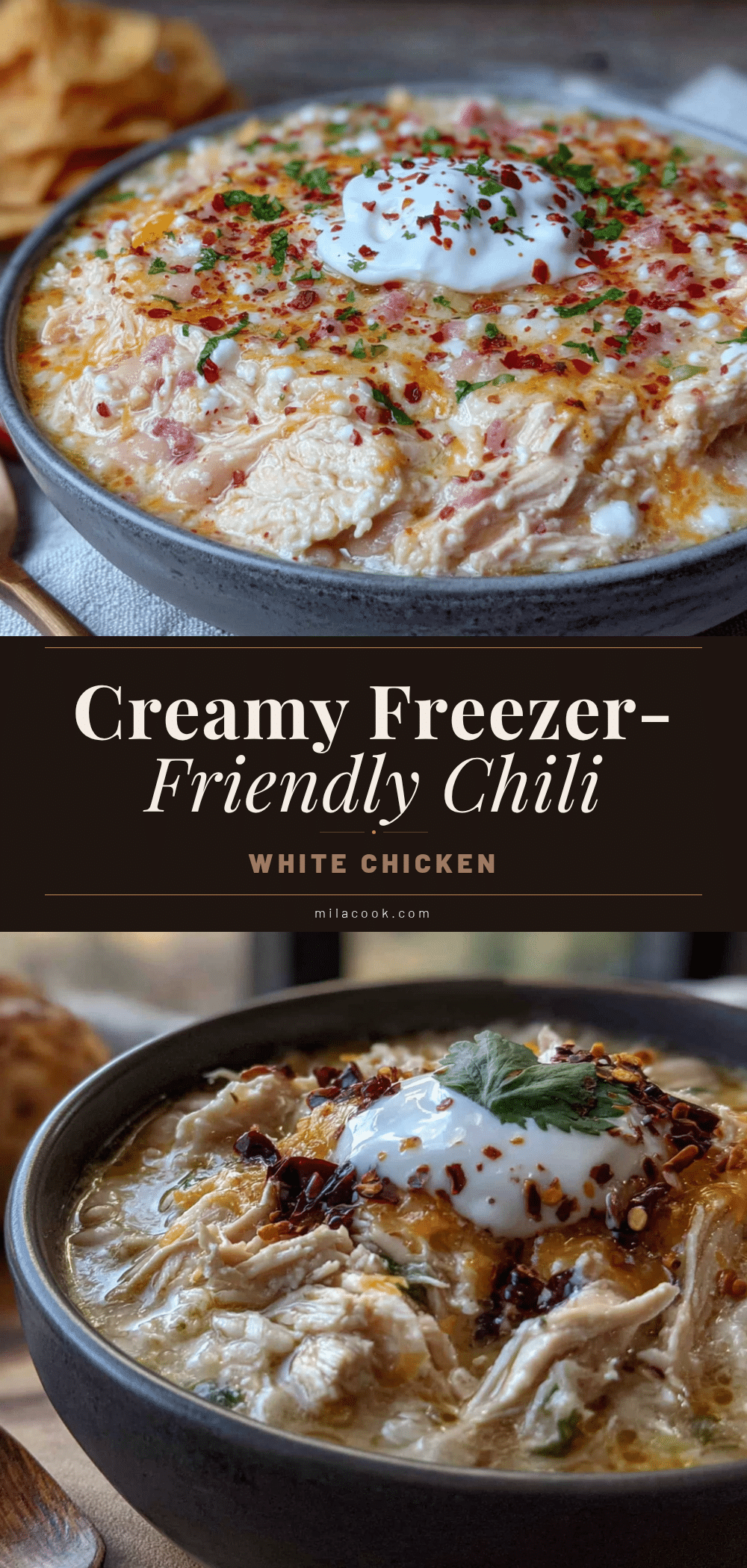 creamy crockpot white chicken chili recipe