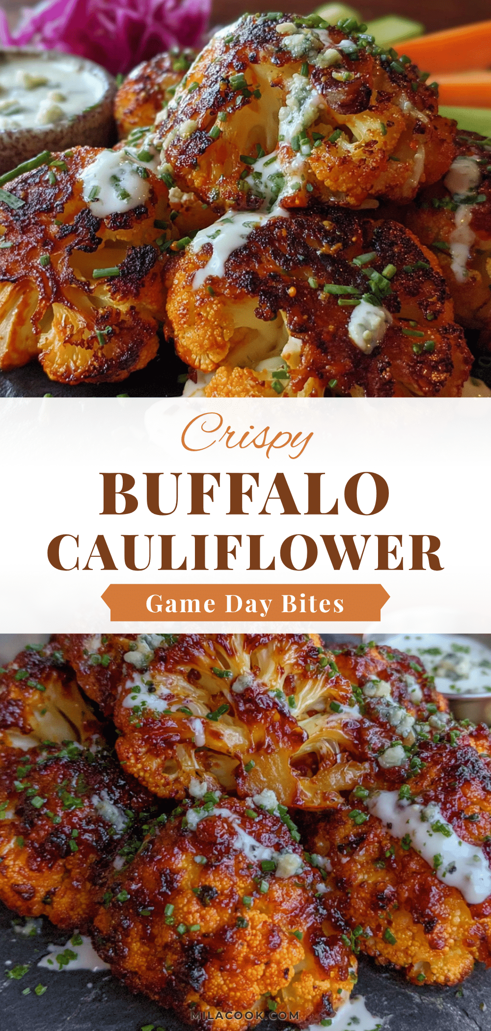 crispy buffalo cauliflower bites recipe