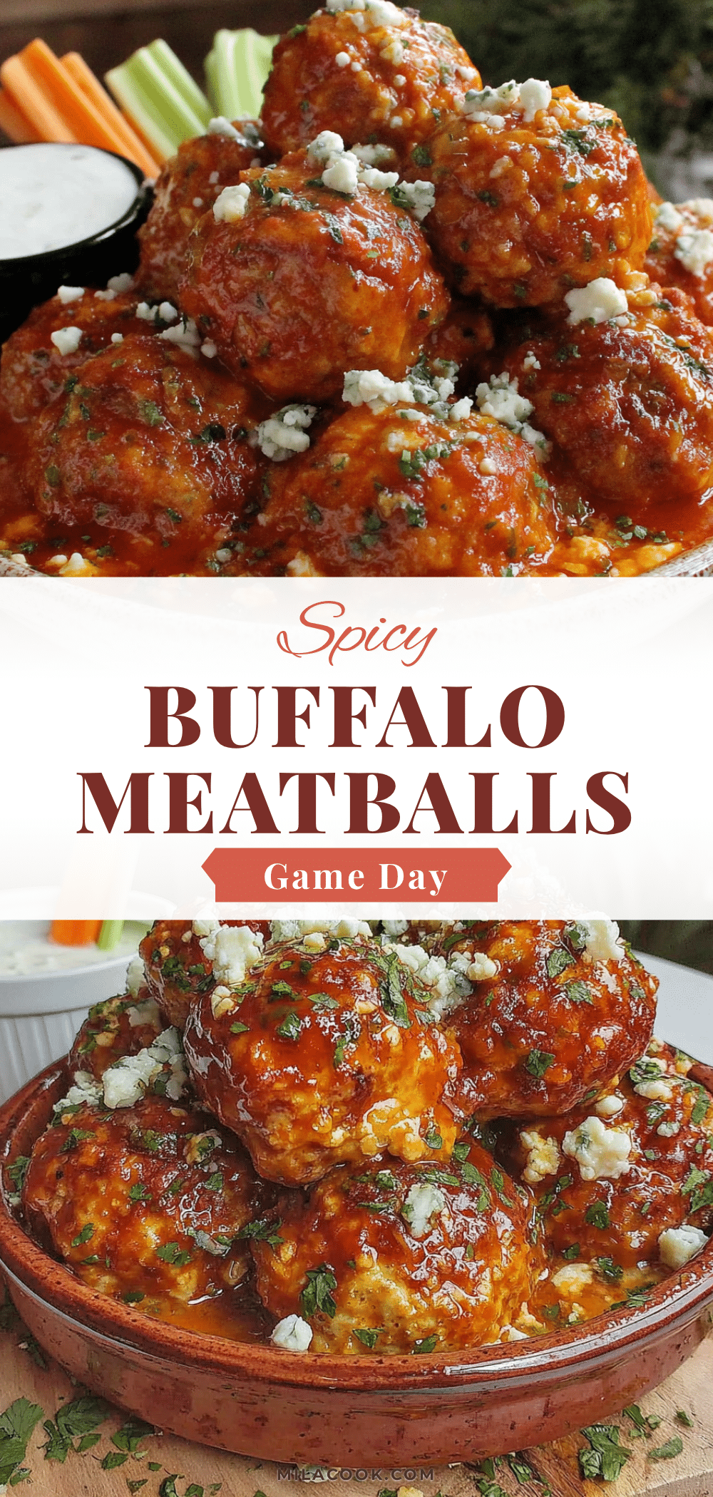 crockpot buffalo chicken meatballs recipe