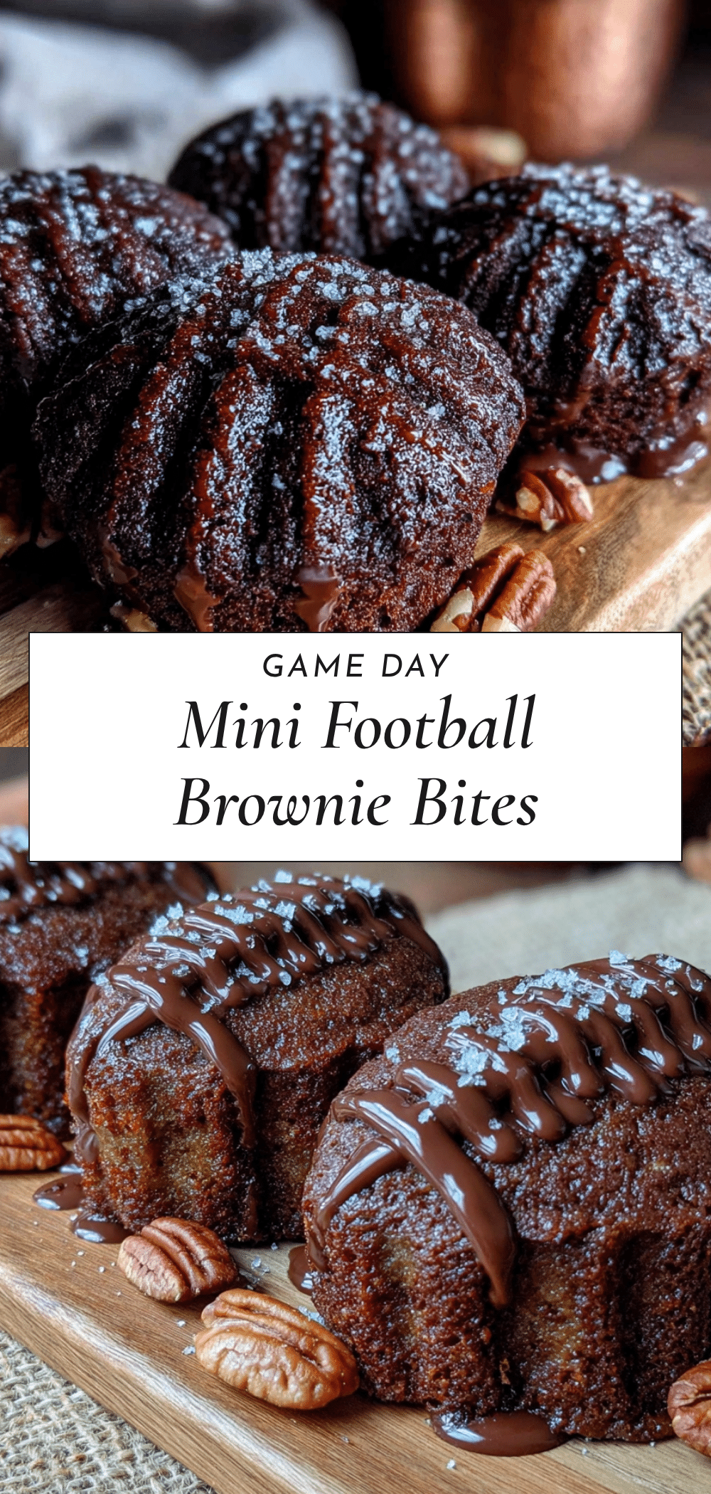 game day mini football helmet brownie bites recipe