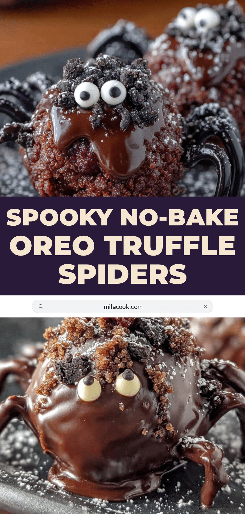 oreo truffle spiders recipe