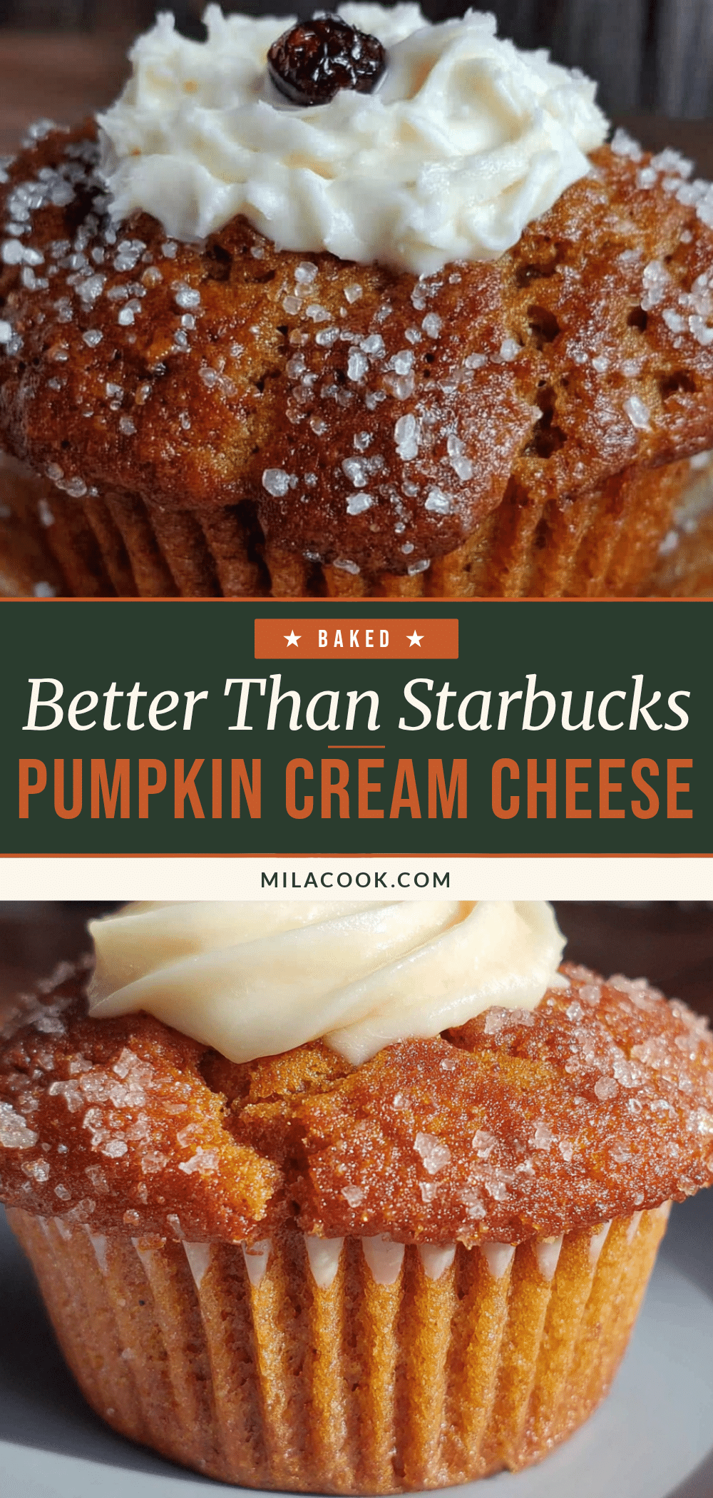 pumpkin cream cheese muffins recipe