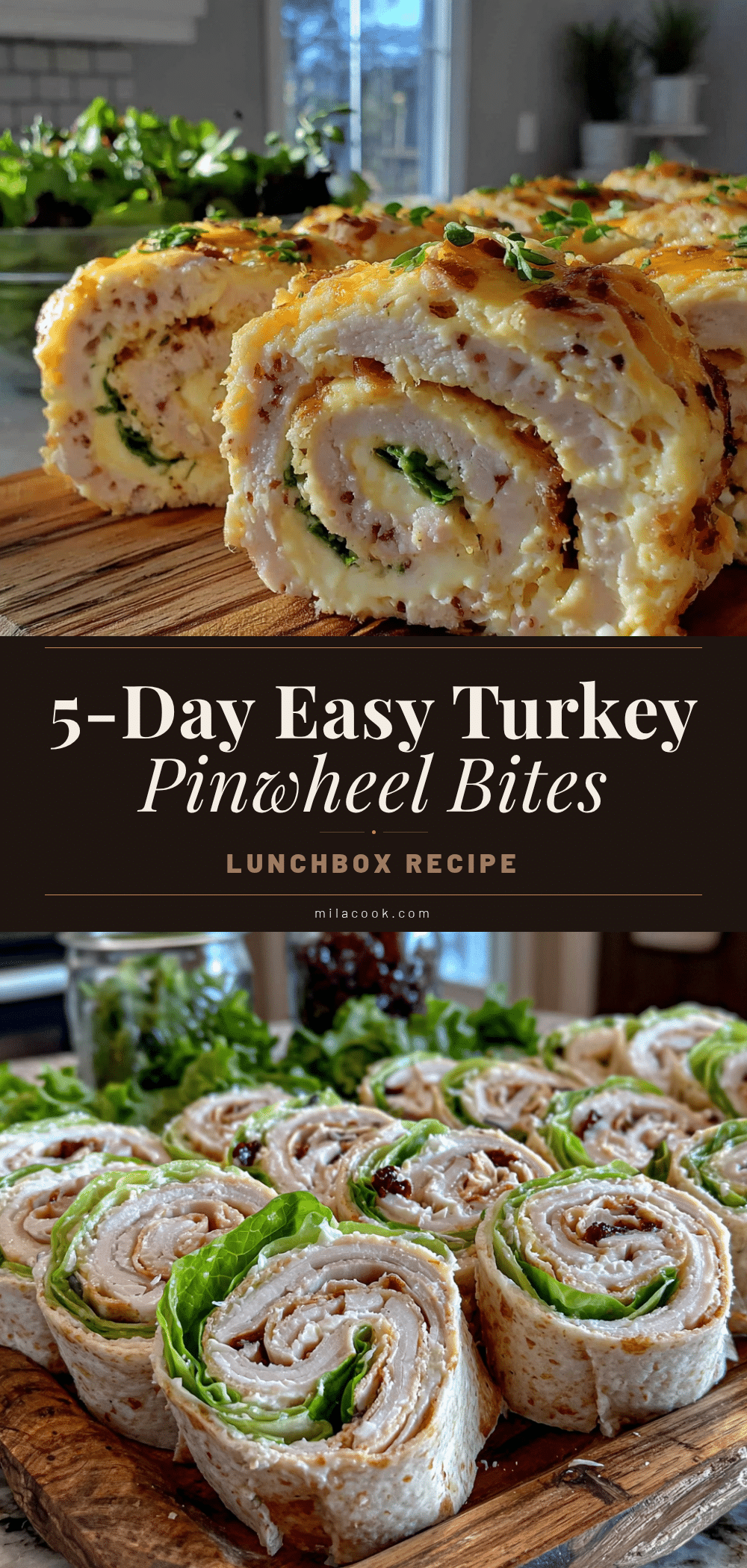 turkey and cheese pinwheel bites recipe