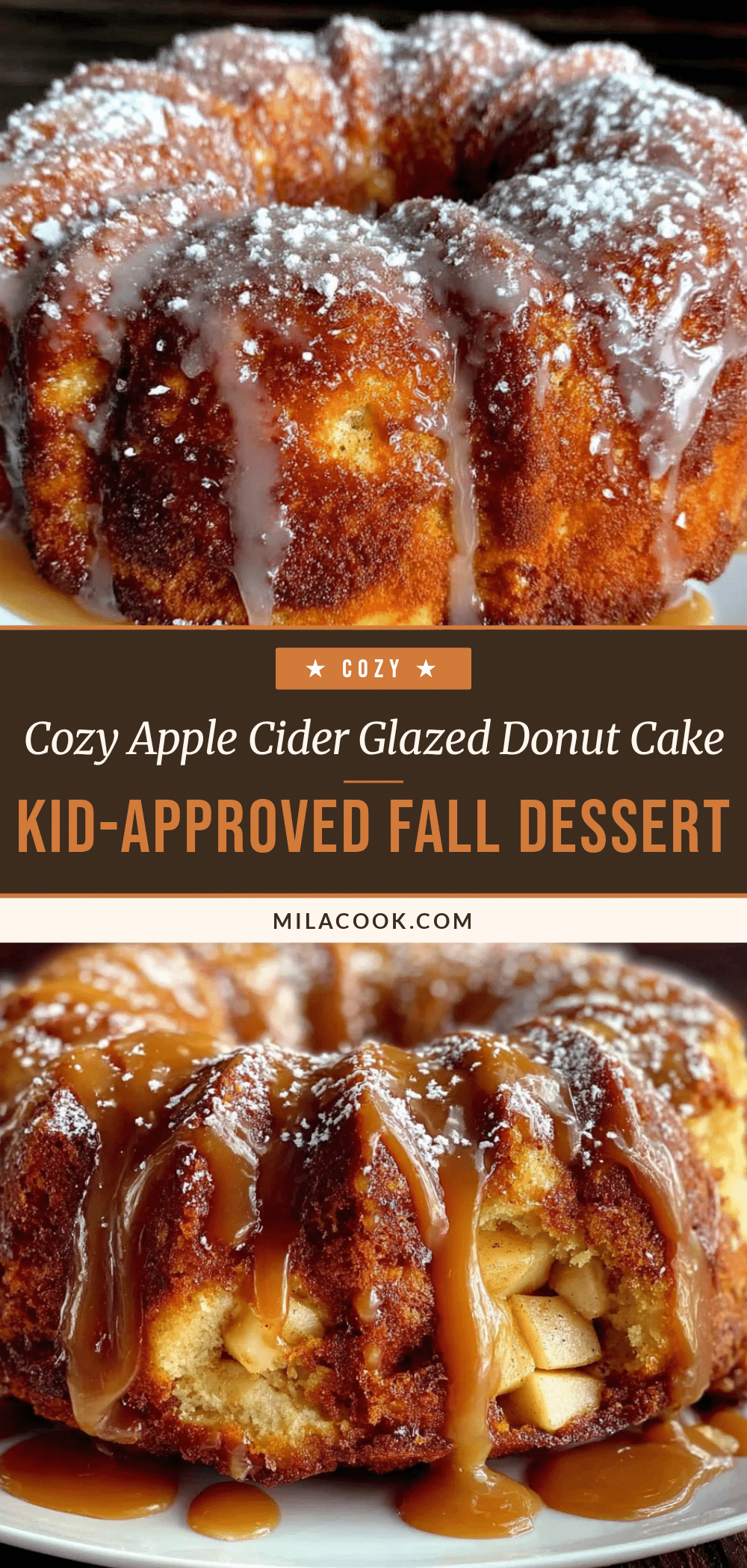 apple cider glazed donut cake recipe