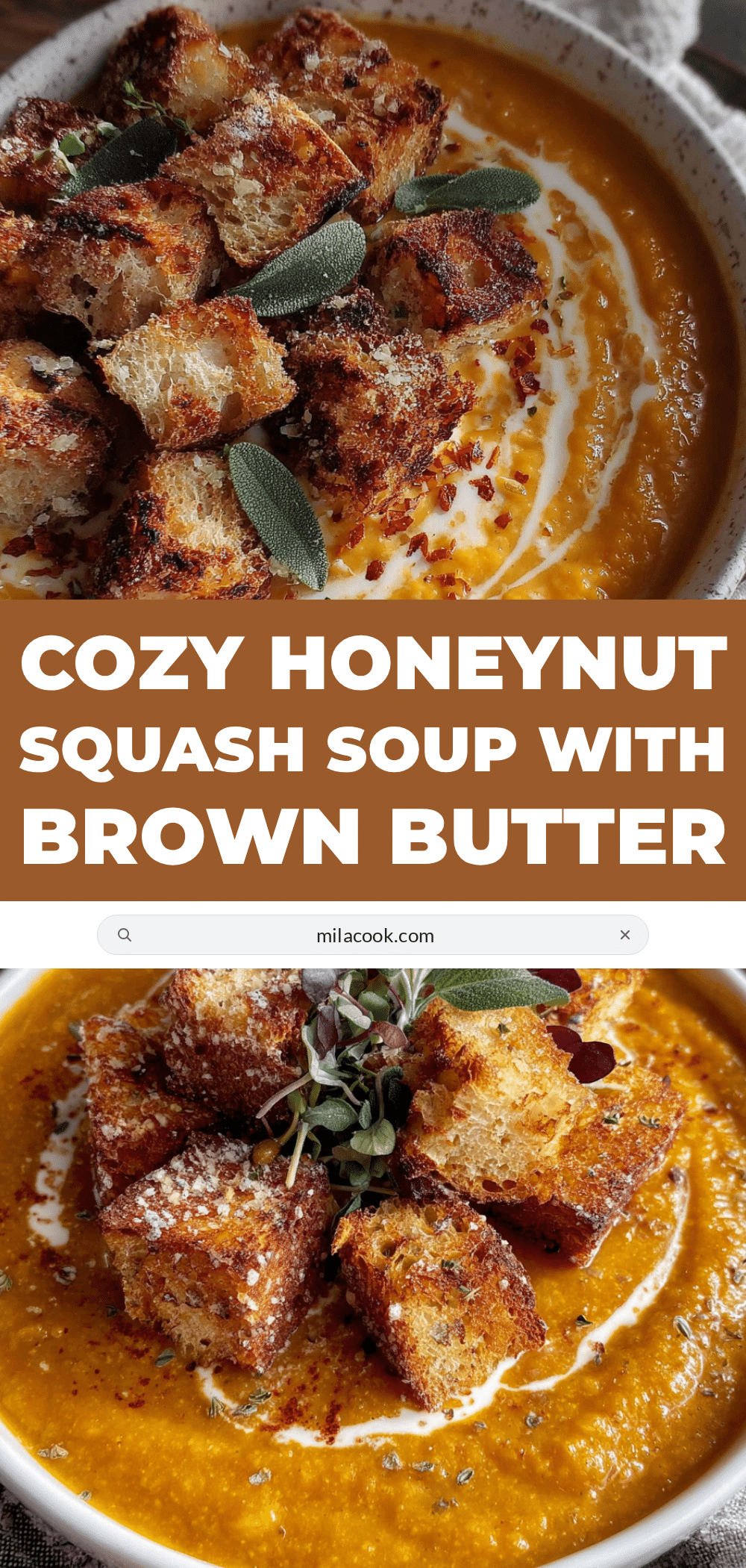 cozy honeynut squash soup recipe