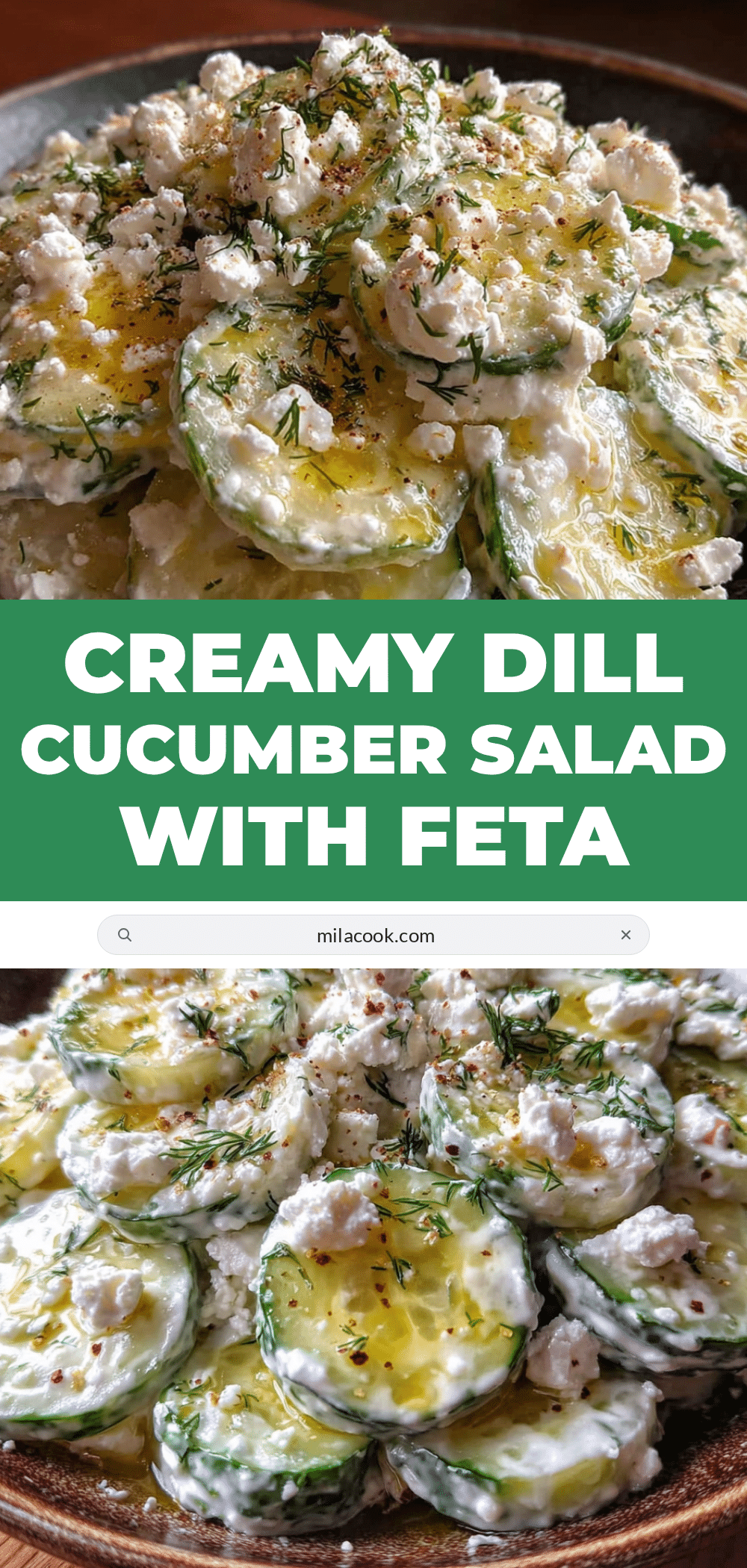 creamy cucumber salad recipe